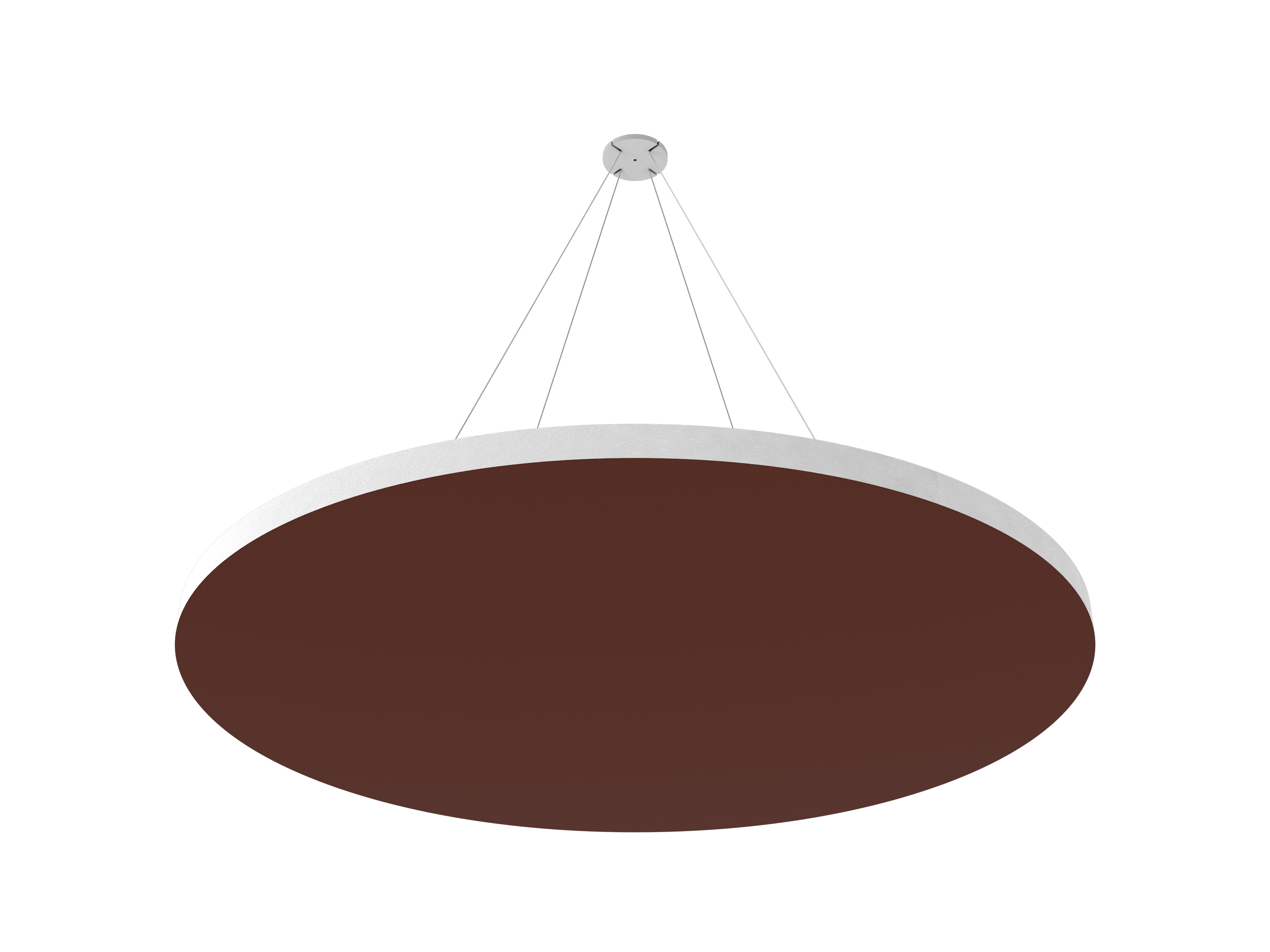 Vicoustic ViCloud VMT Flat Round Colors Sound Absorbing Acoustic Cloud in Brown