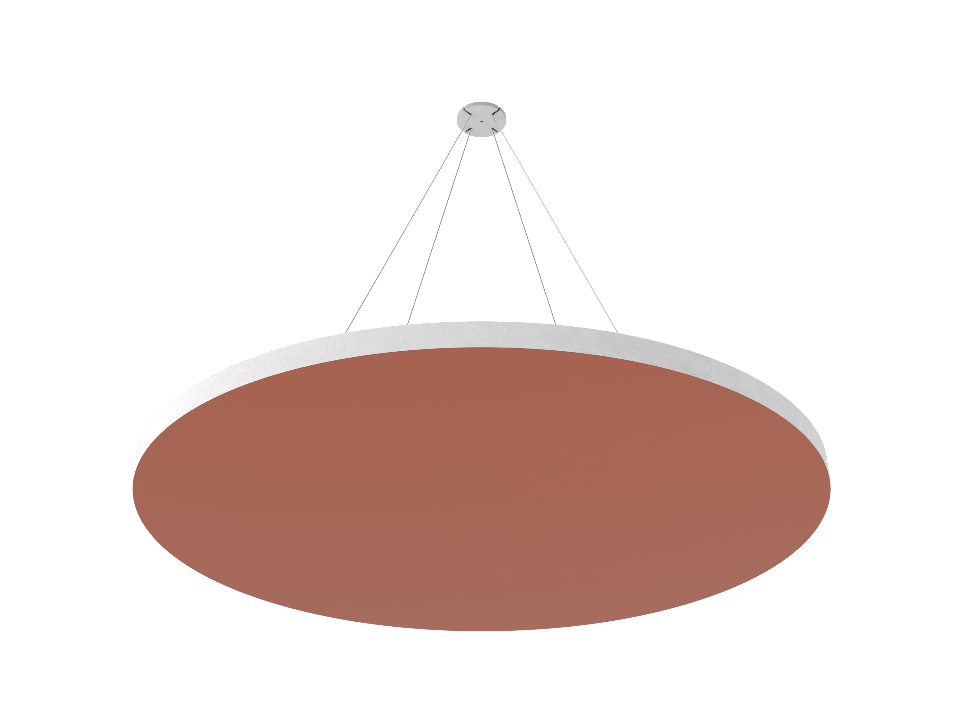 Vicoustic ViCloud VMT Flat Round Colors Sound Absorbing Acoustic Cloud in Coral