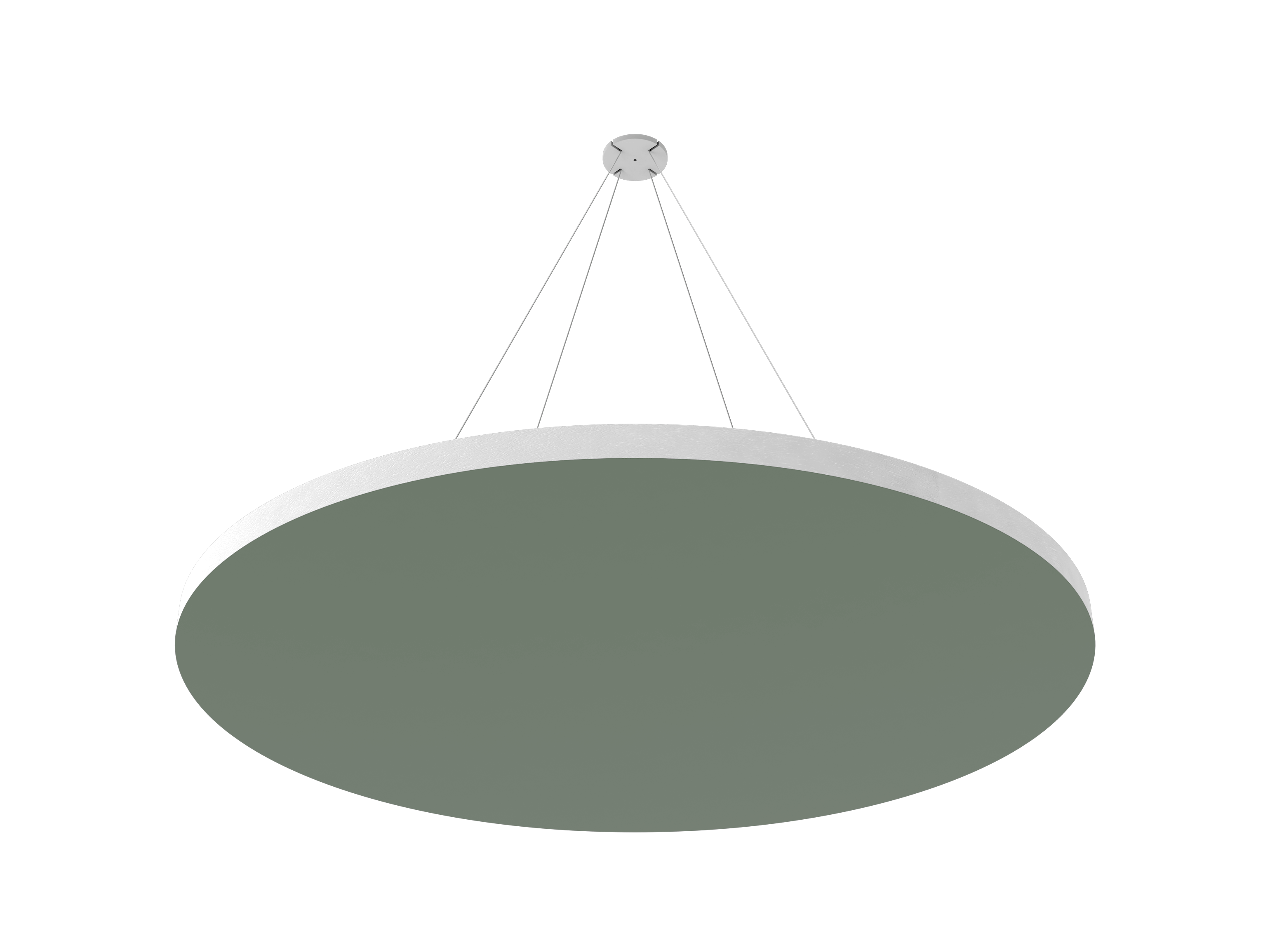 Vicoustic ViCloud VMT Flat Round Colors Sound Absorbing Acoustic Cloud in Moss Green