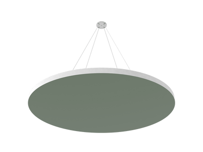 Vicoustic ViCloud VMT Flat Round Colors Sound Absorbing Acoustic Cloud in Moss Green