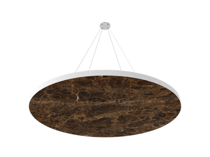 Vicoustic ViCloud VMT Flat Round Patterns Sound Absorbing Acoustic Cloud in Emperador Dark