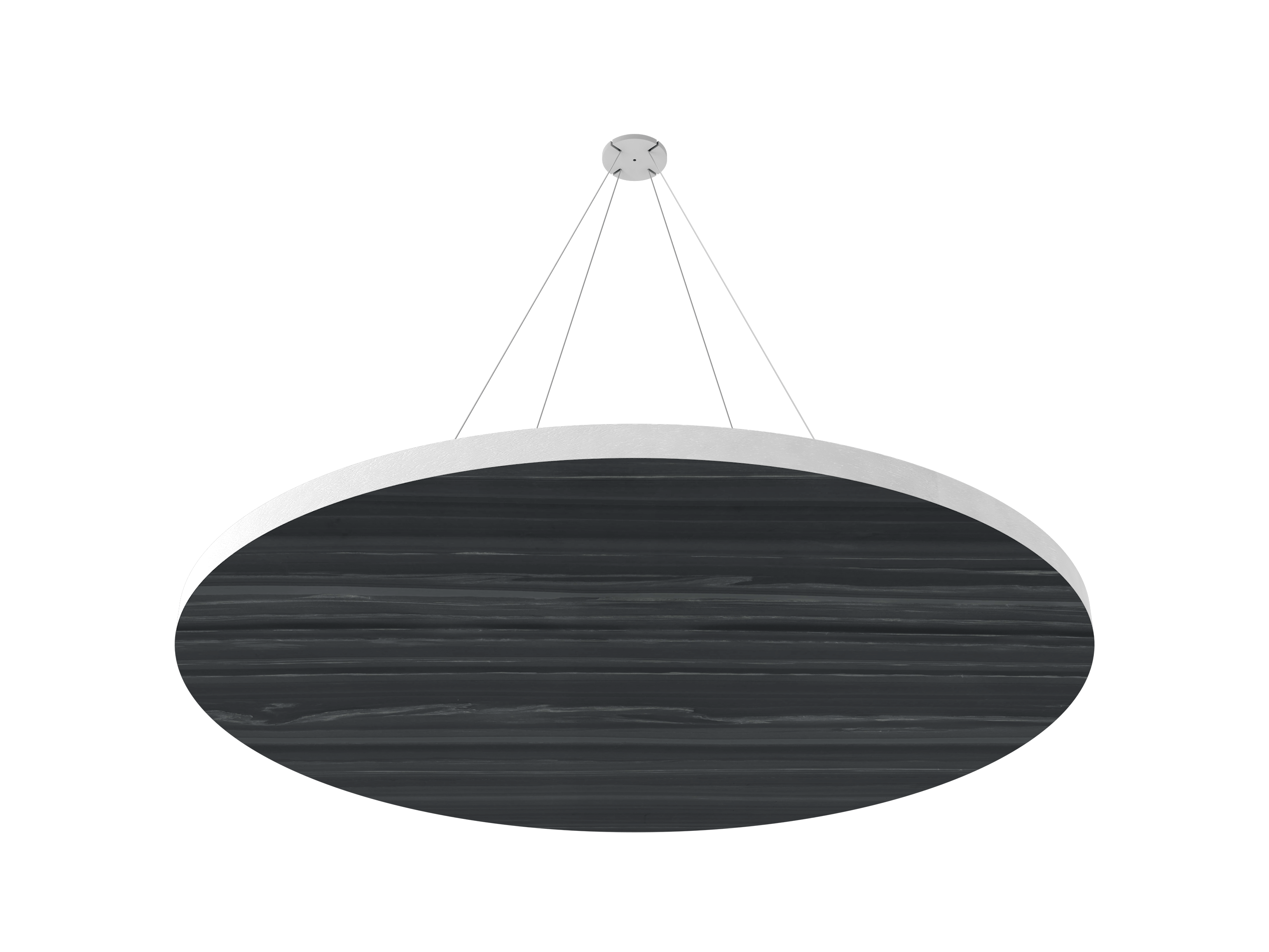 Vicoustic ViCloud VMT Flat Round Patterns Sound Absorbing Acoustic Cloud in Hematite Black