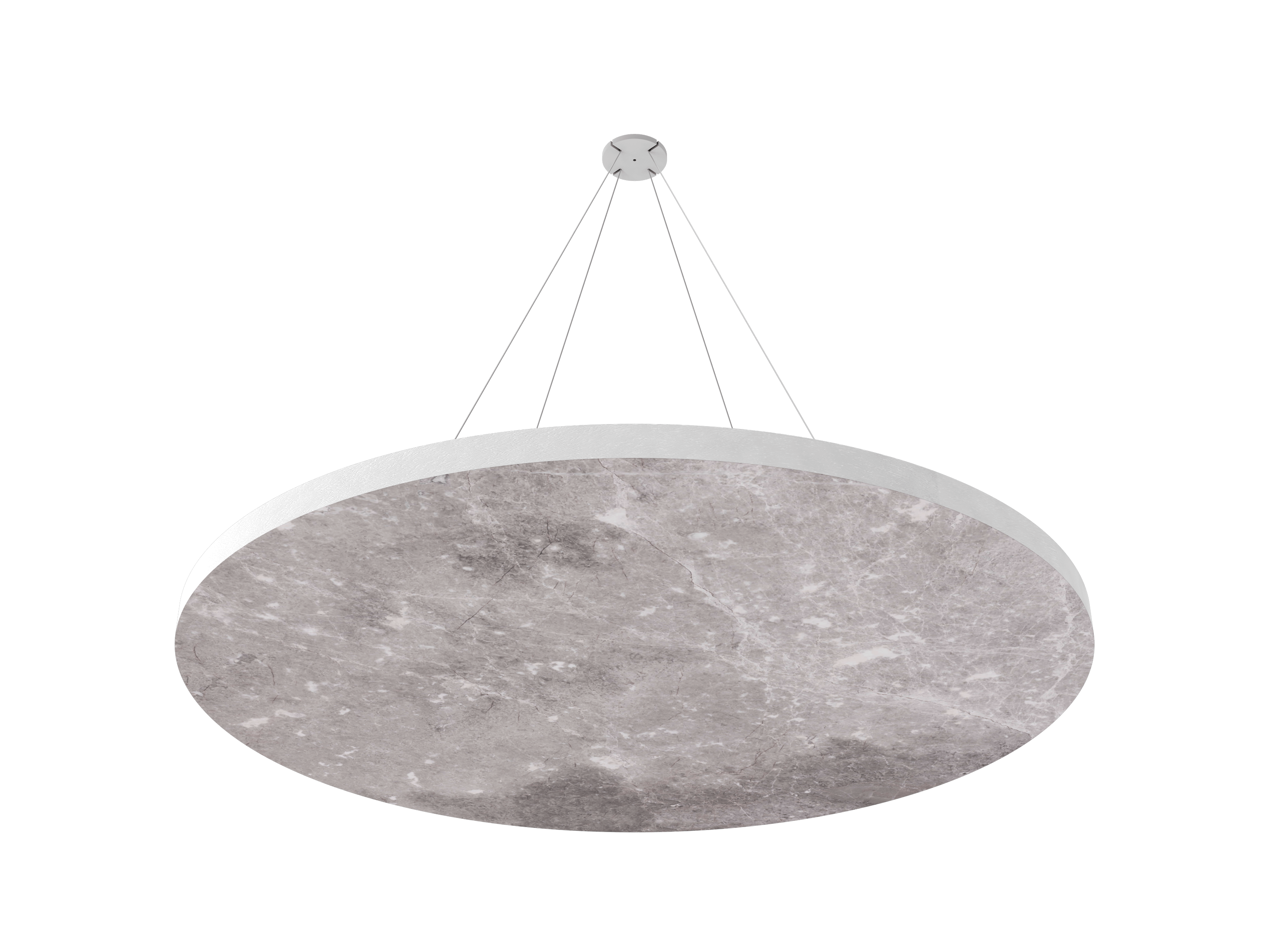 Vicoustic ViCloud VMT Flat Round Patterns Sound Absorbing Acoustic Cloud in Moonlight Grey