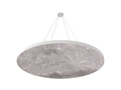 Vicoustic ViCloud VMT Flat Round Patterns Sound Absorbing Acoustic Cloud in Moonlight Grey