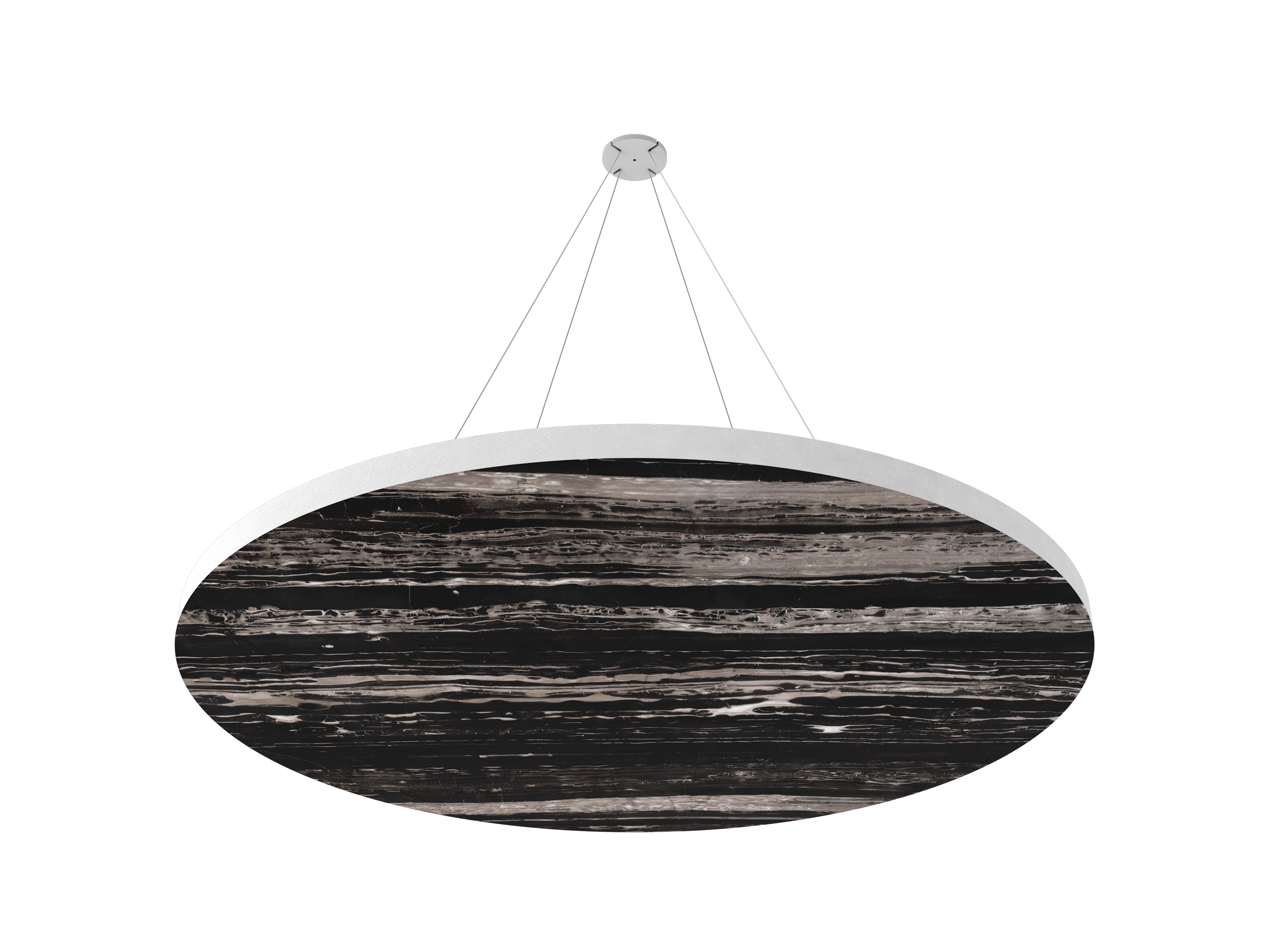 Vicoustic ViCloud VMT Flat Round Patterns Sound Absorbing Acoustic Cloud in Port Black