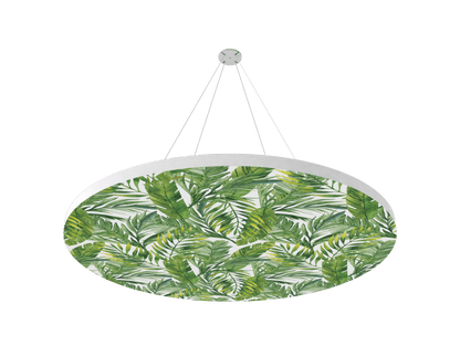 Vicoustic ViCloud VMT Flat Round Patterns Sound Absorbing Acoustic Cloud in Leafs