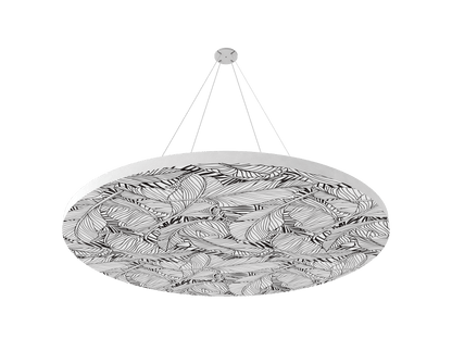 Vicoustic ViCloud VMT Flat Round Patterns Sound Absorbing Acoustic Cloud in Palm Bw