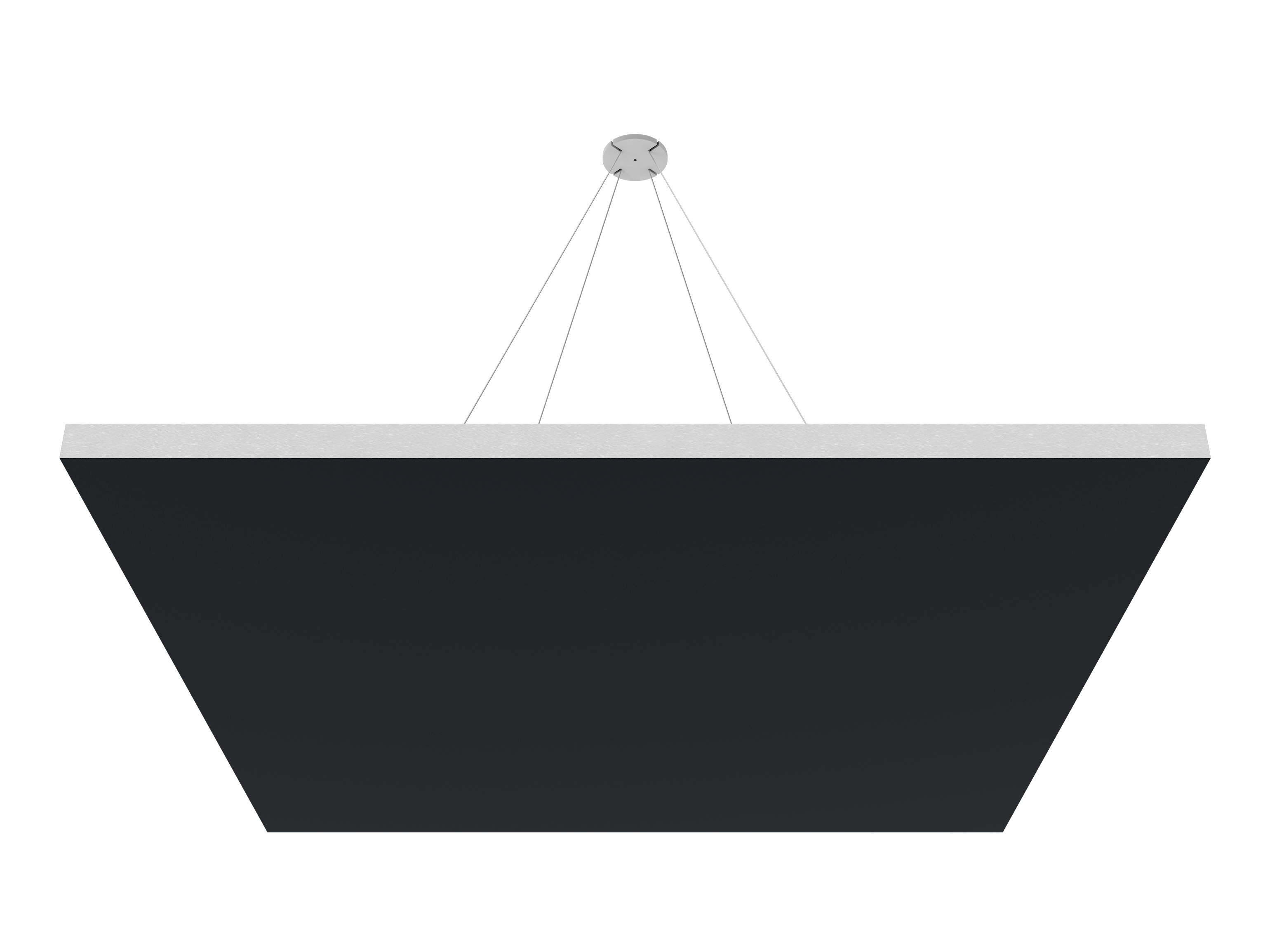 Vicoustic ViCloud VMT Flat Square Colors Sound Absorbing Acoustic Cloud in Black