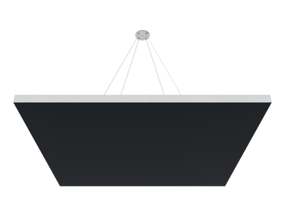 Vicoustic ViCloud VMT Flat Square Colors Sound Absorbing Acoustic Cloud in Black