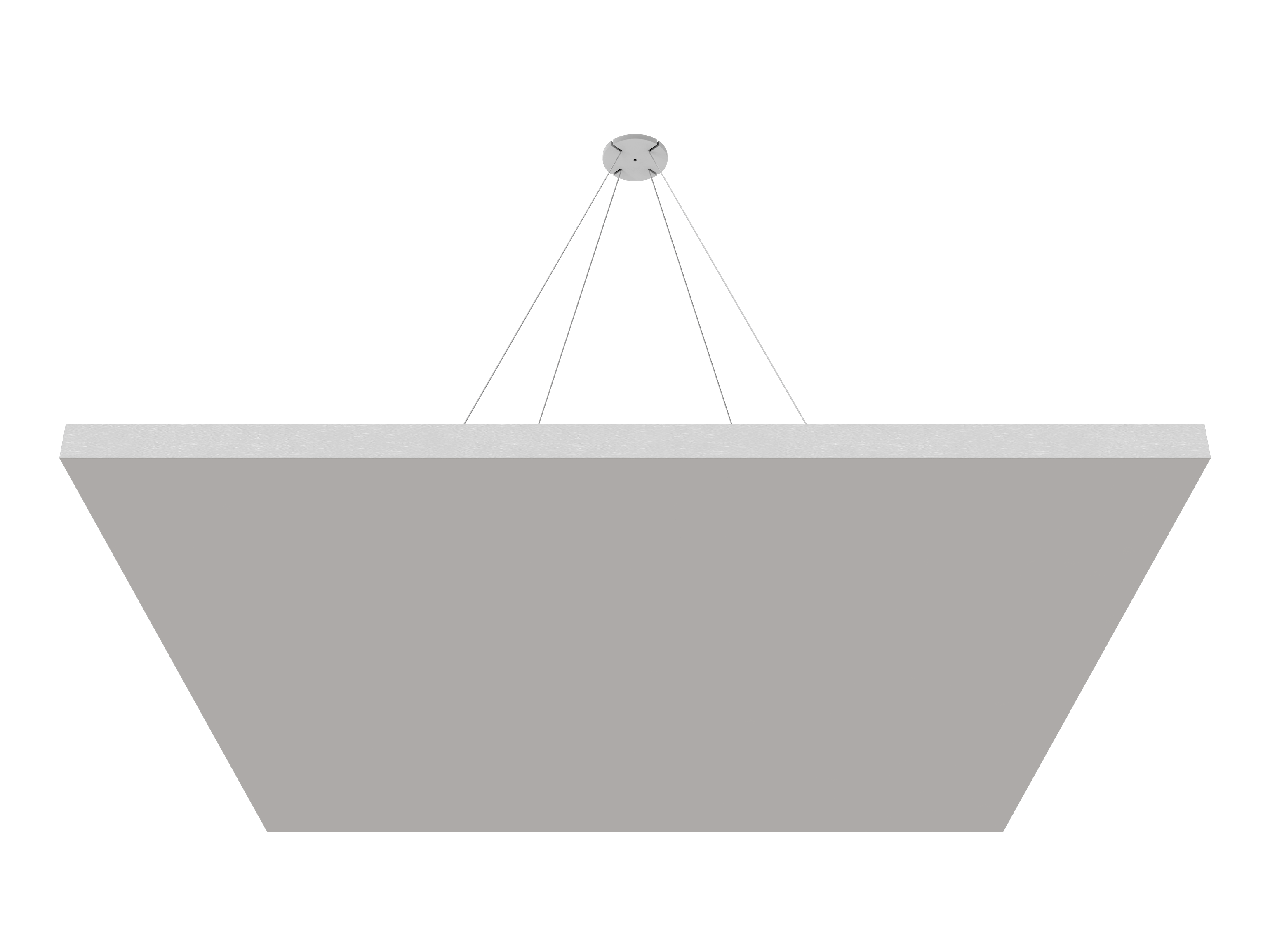 Vicoustic ViCloud VMT Flat Square Colors Sound Absorbing Acoustic Cloud in Light Grey