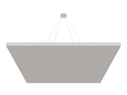 Vicoustic ViCloud VMT Flat Square Colors Sound Absorbing Acoustic Cloud in Light Grey