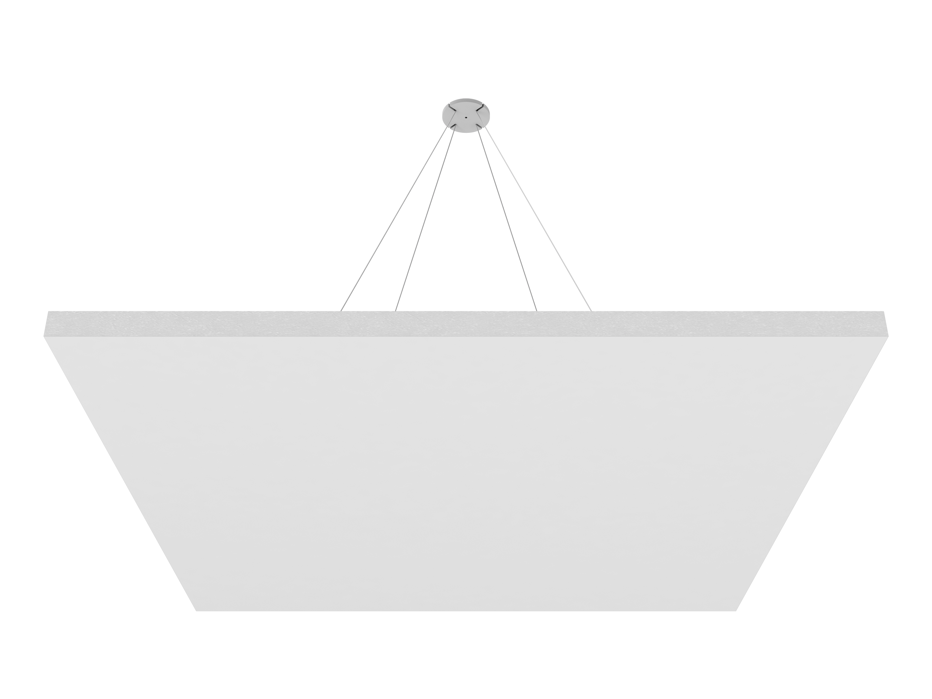 Vicoustic ViCloud VMT Flat Square Colors Sound Absorbing Acoustic Cloud in Natural White