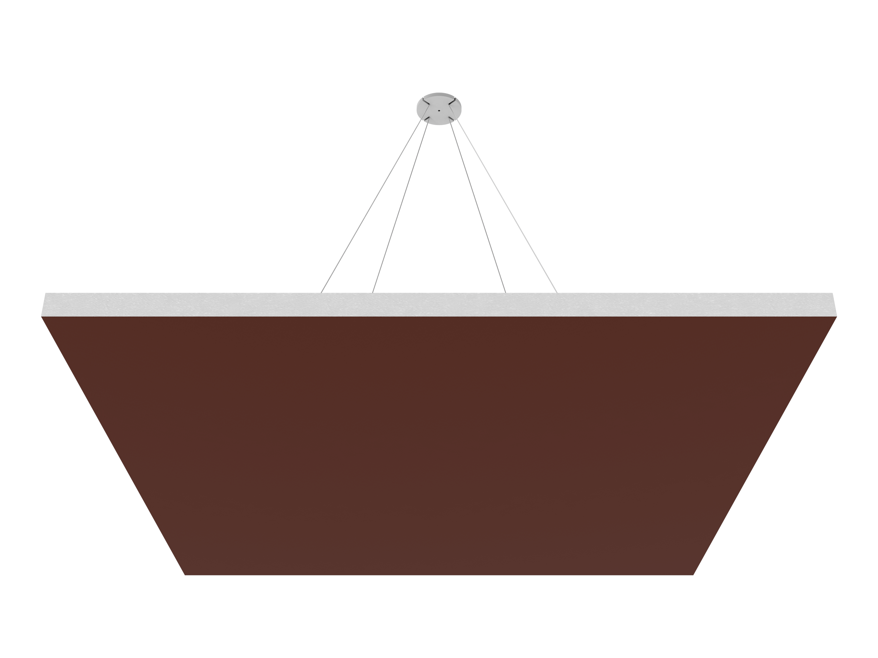 Vicoustic ViCloud VMT Flat Square Colors Sound Absorbing Acoustic Cloud in Brown