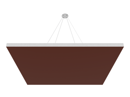 Vicoustic ViCloud VMT Flat Square Colors Sound Absorbing Acoustic Cloud in Brown