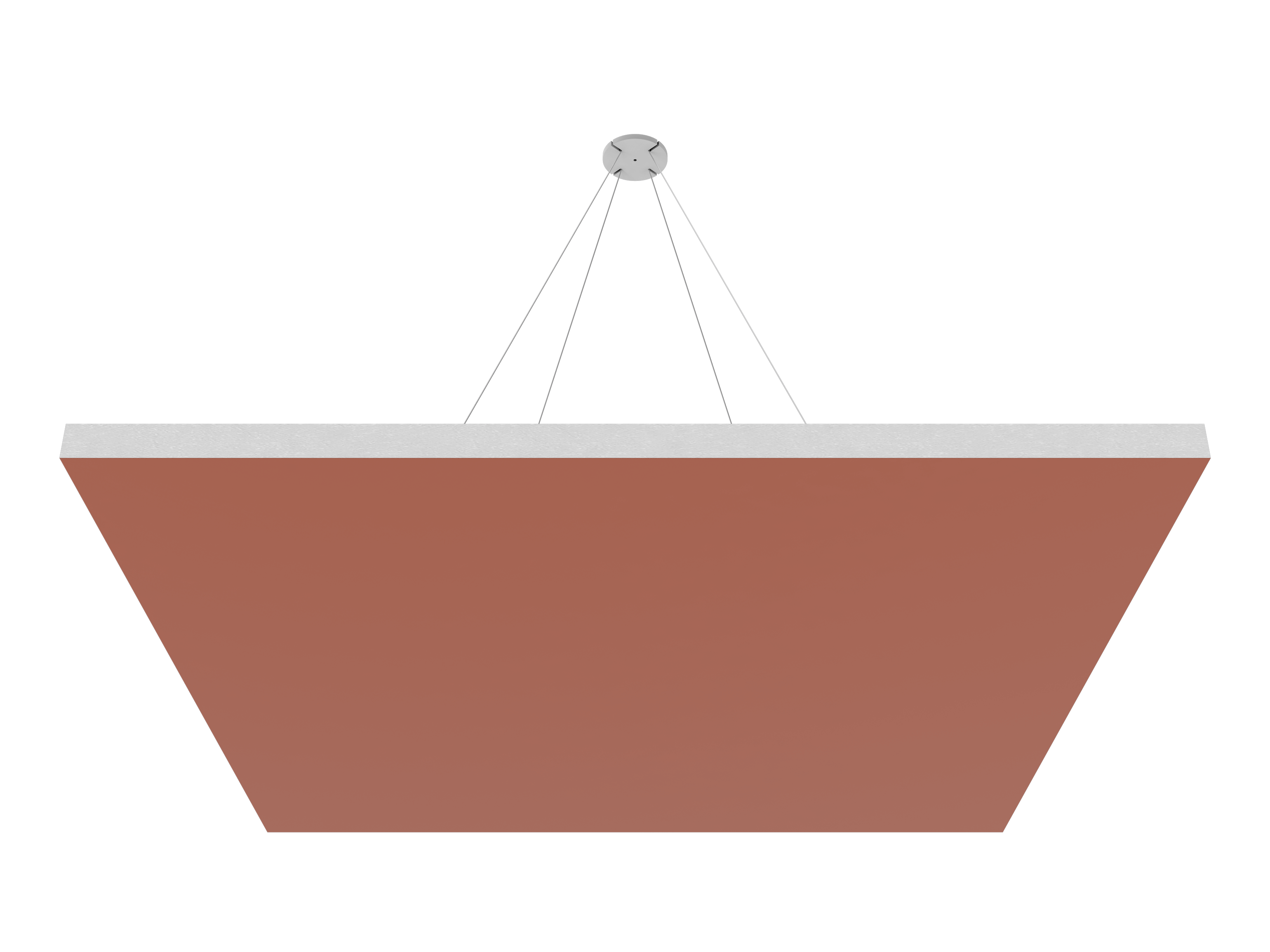 Vicoustic ViCloud VMT Flat Square Colors Sound Absorbing Acoustic Cloud in Coral