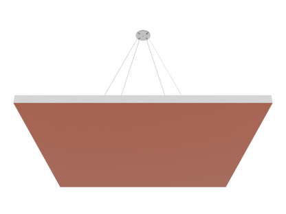 Vicoustic ViCloud VMT Flat Square Colors Sound Absorbing Acoustic Cloud in Coral