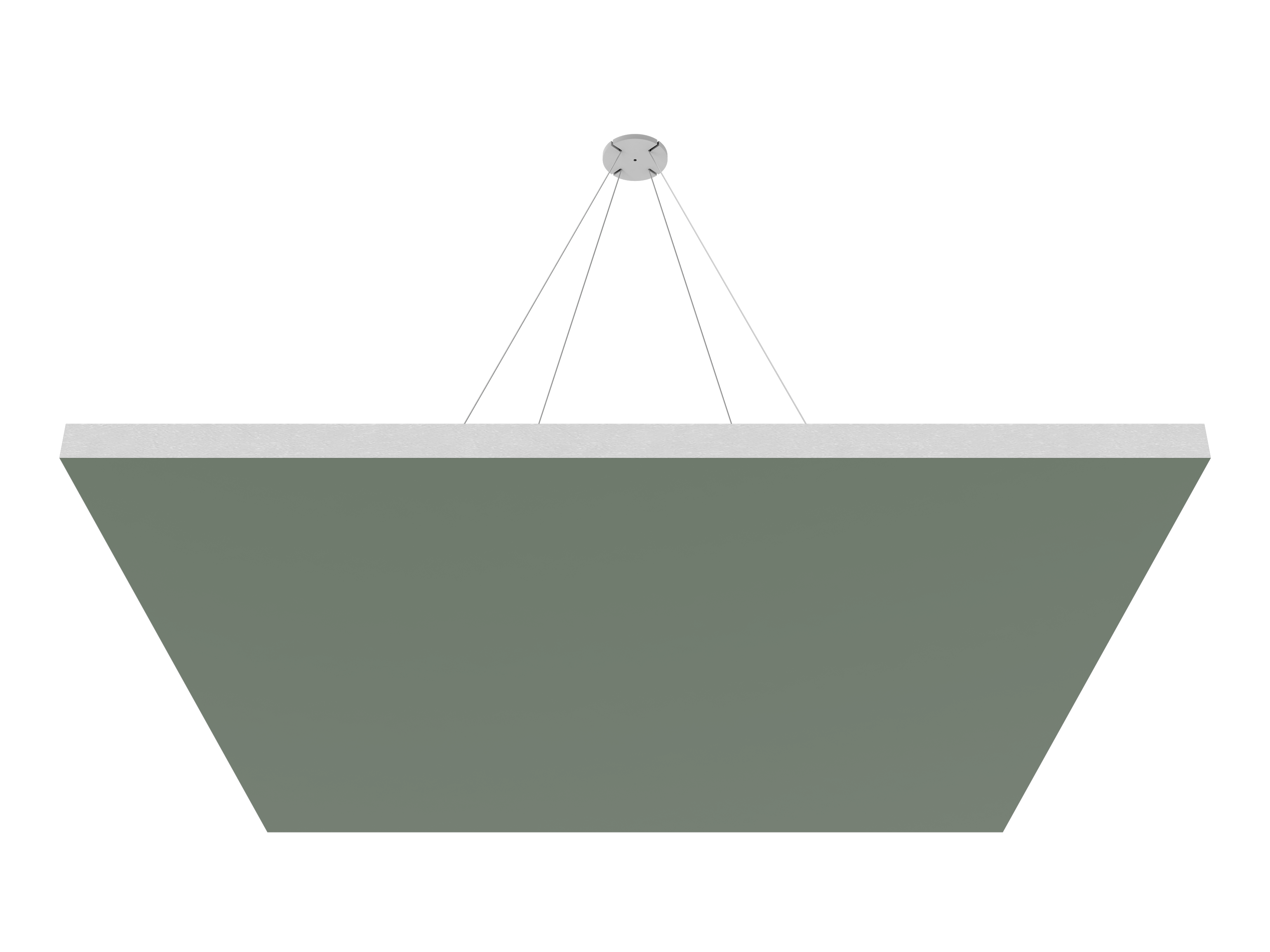 Vicoustic ViCloud VMT Flat Square Colors Sound Absorbing Acoustic Cloud in Moss Green