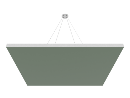 Vicoustic ViCloud VMT Flat Square Colors Sound Absorbing Acoustic Cloud in Moss Green