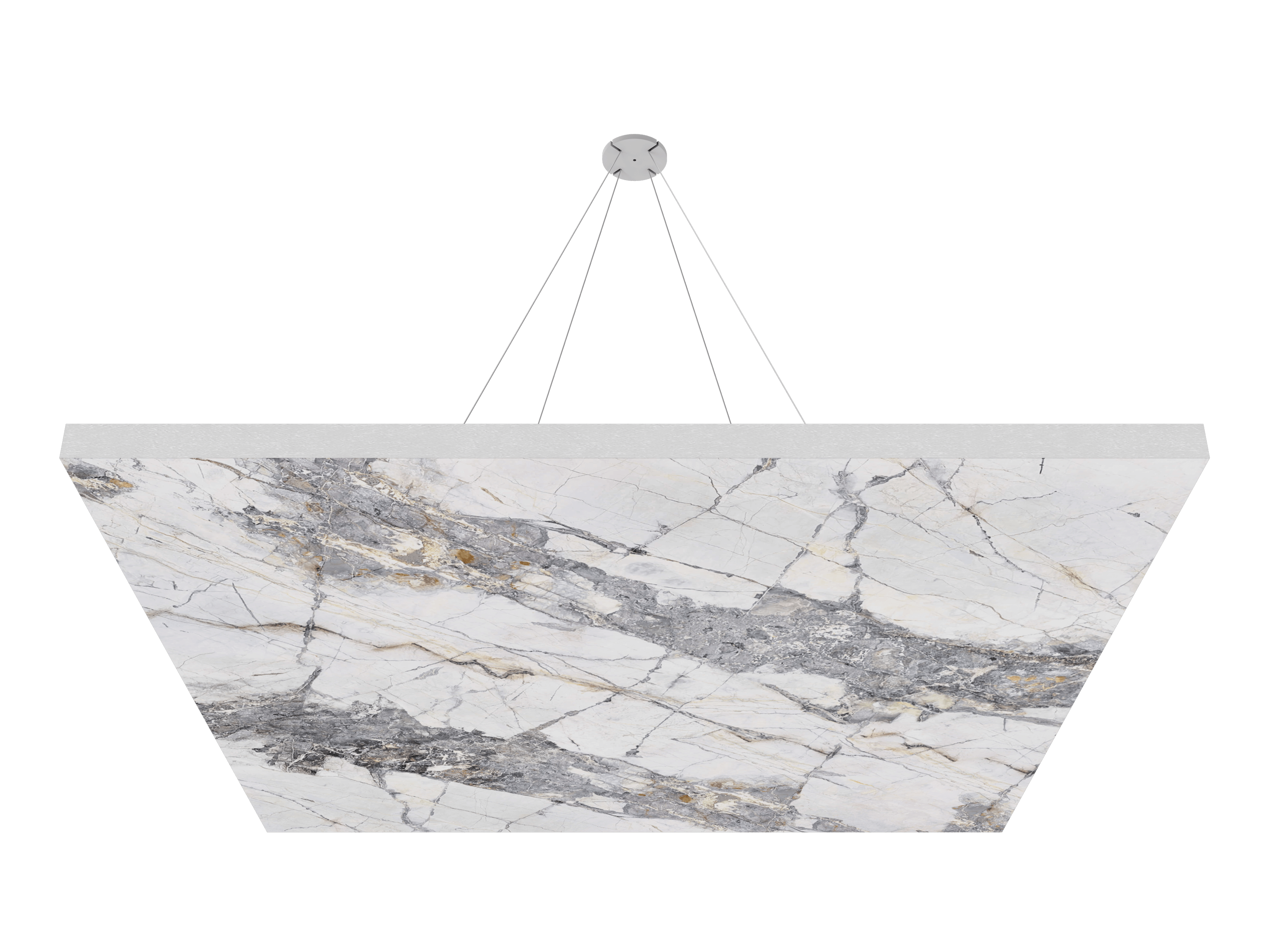 Vicoustic ViCloud VMT Flat Square Patterns Sound Absorbing Acoustic Cloud in Invisible Grey