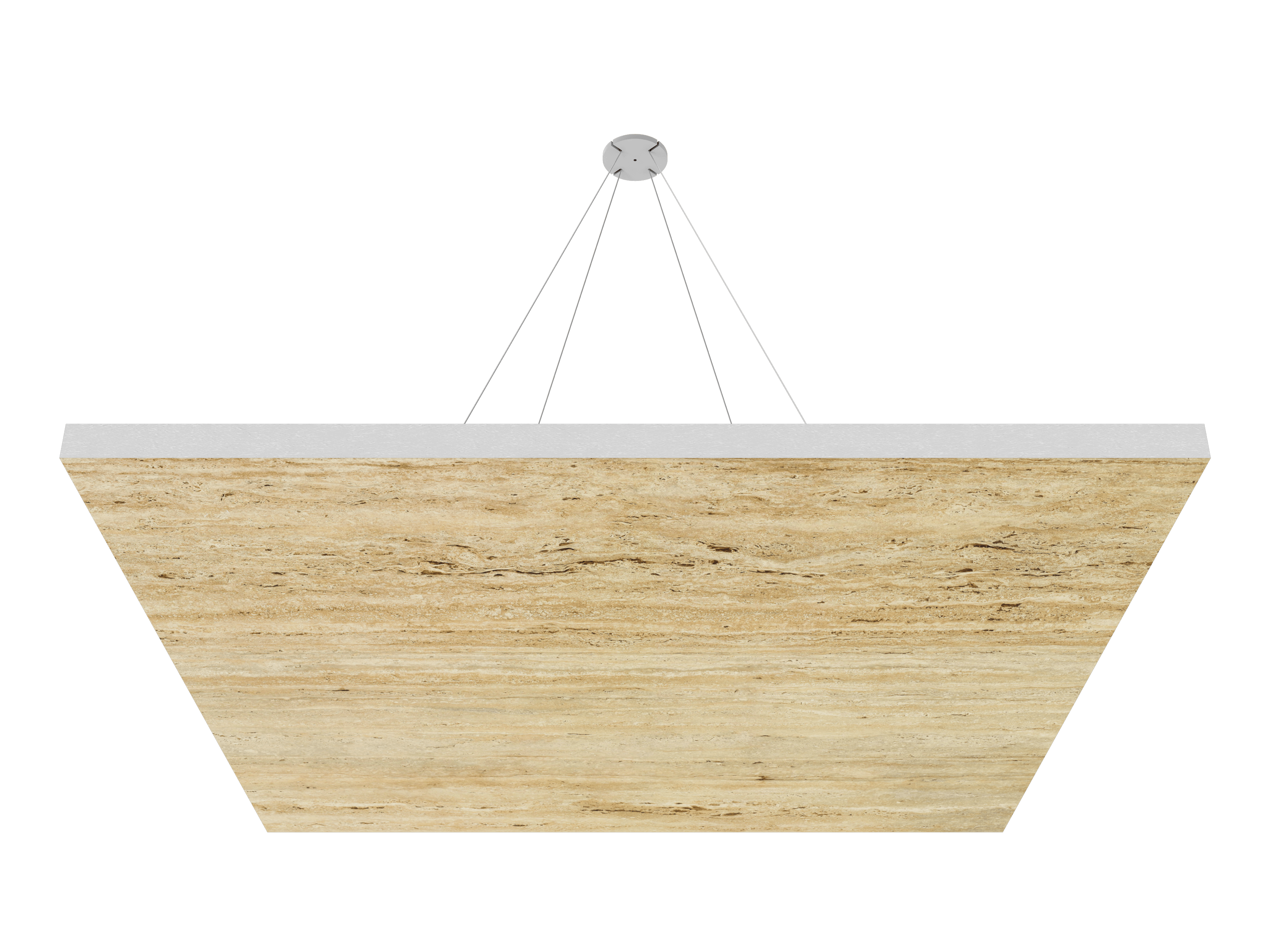 Vicoustic ViCloud VMT Flat Square Patterns Sound Absorbing Acoustic Cloud in Travertino Classico