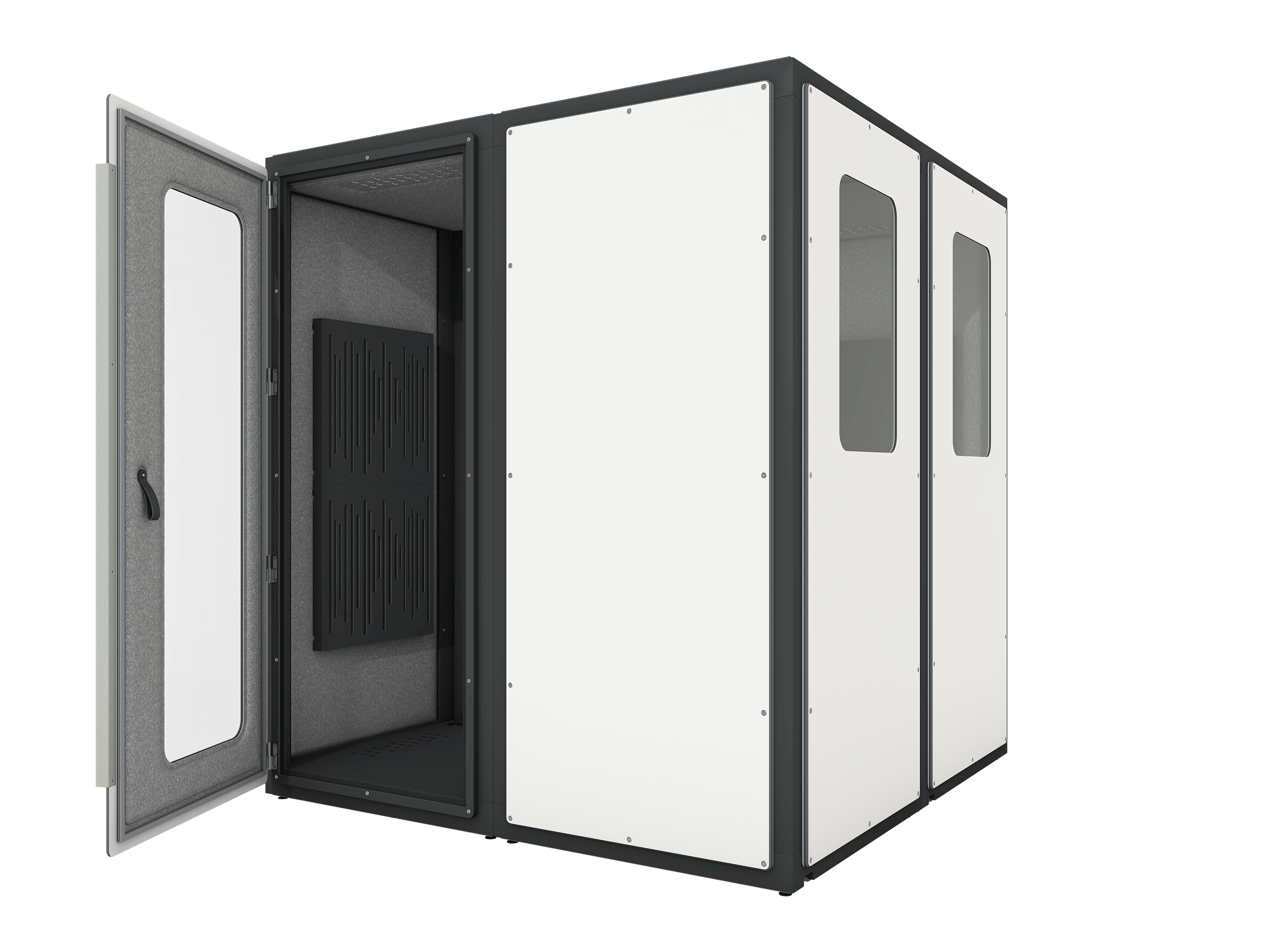 Vicoustic VicBooth Ultra Control Room 2x2m Soundproofing Booth in White Matte