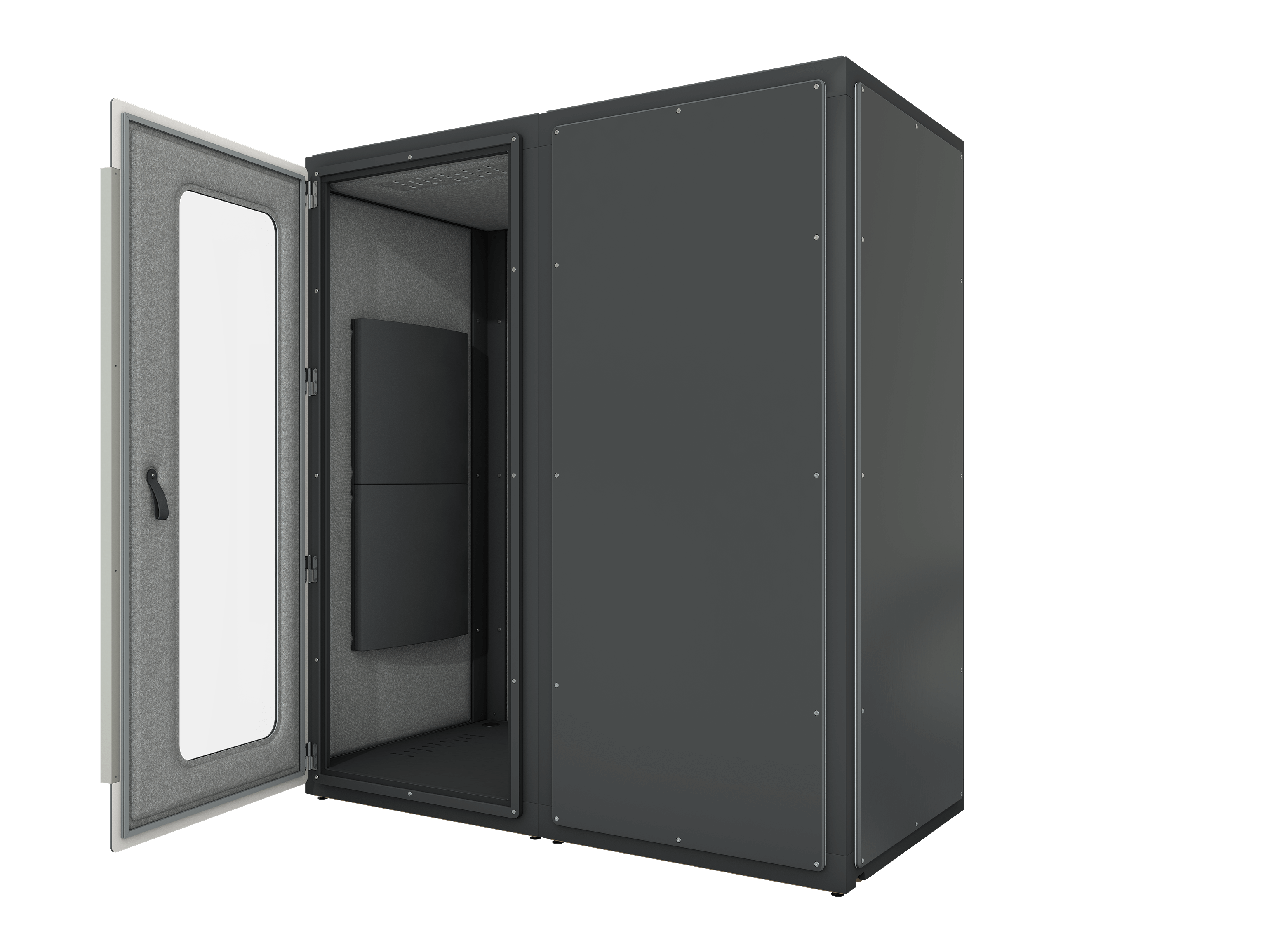 Vicoustic VicBooth Ultra Practice Room 1x2m Soundproofing Booth in Black Matte