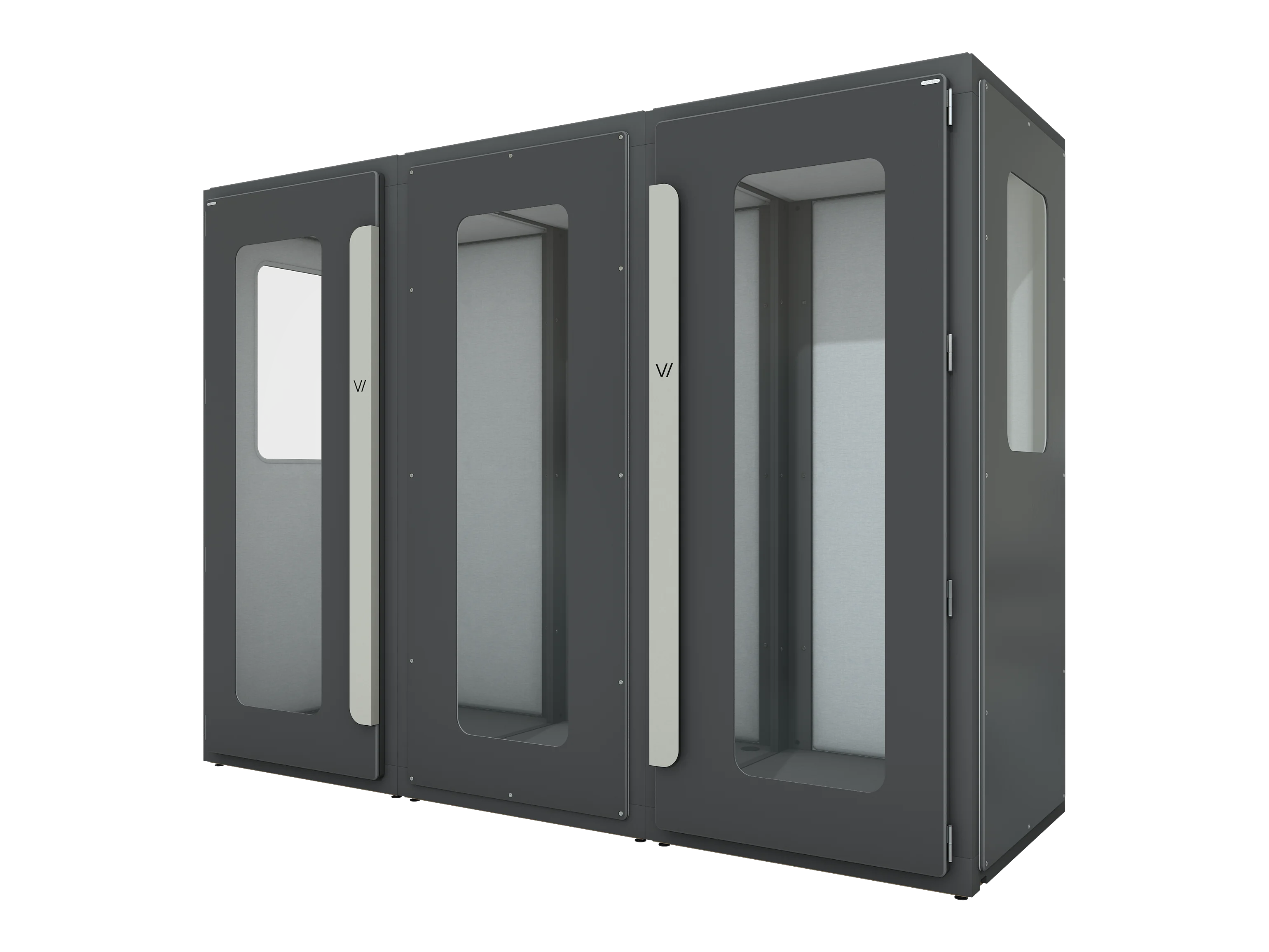 Vicoustic VicBooth Office 1x3m Chat Booth Soundproofing in Black Matte