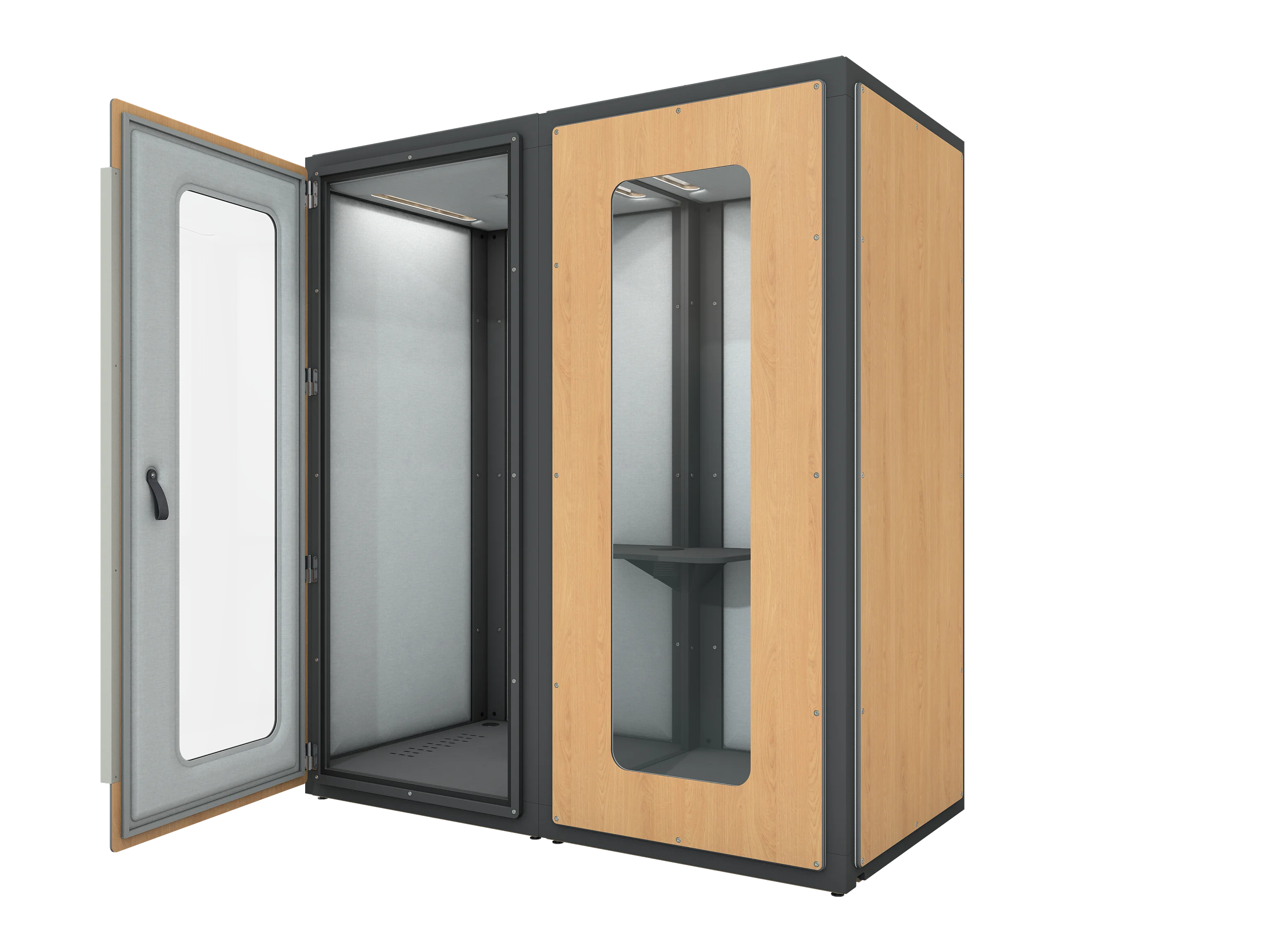 Vicoustic VicBooth Office 1x2m Duo Soundproofing in Natural Oak