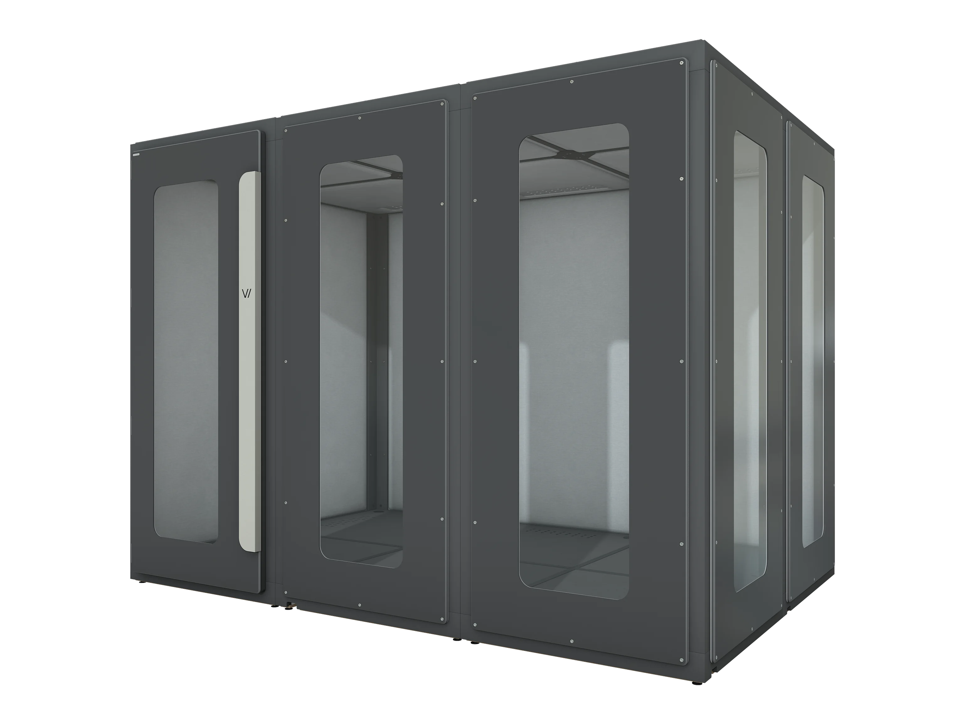 Vicoustic VicBooth Office 2x3m Meeting Booth Soundproofing in Black Matte