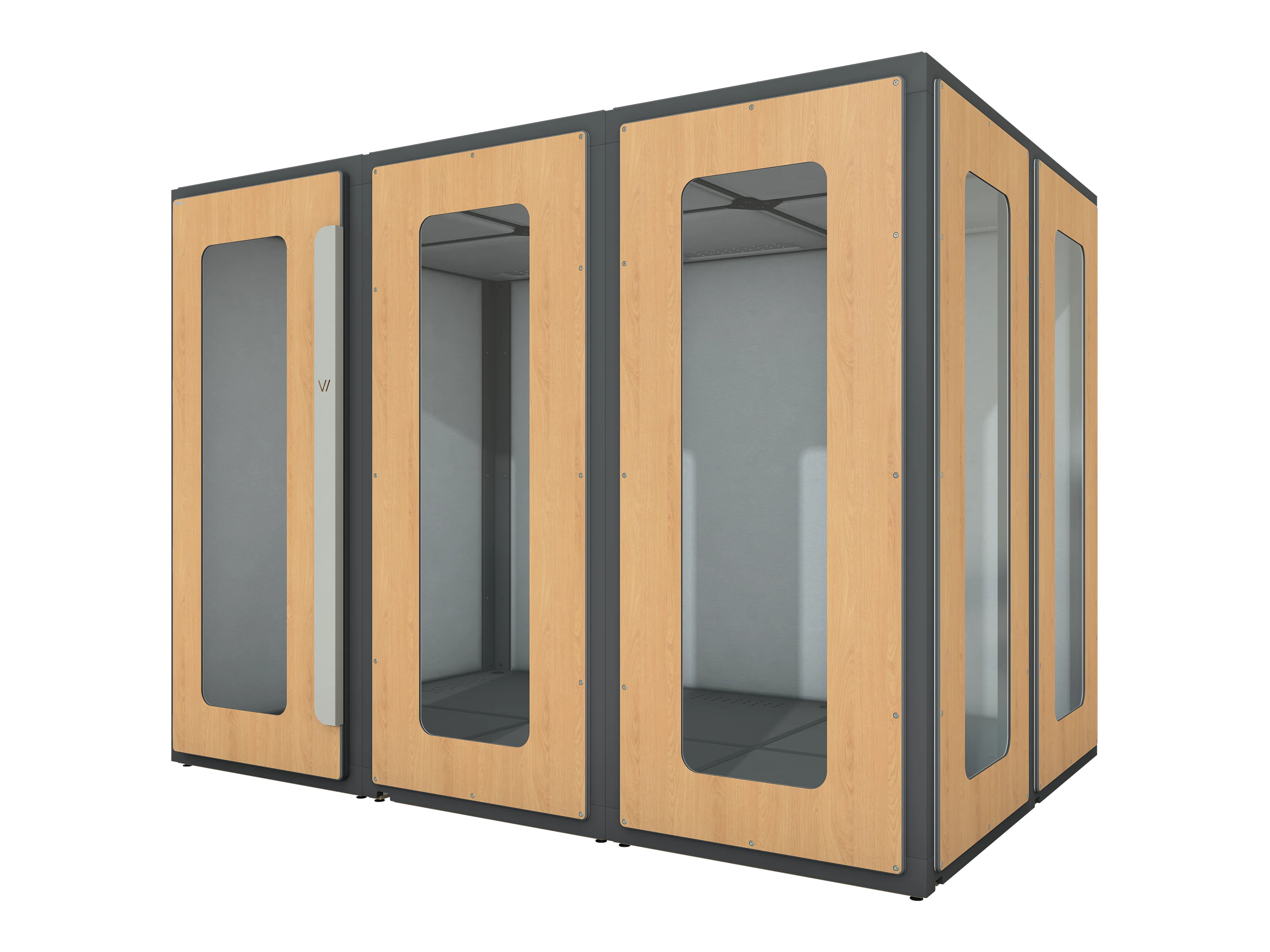 Vicoustic VicBooth Office 2x3m Meeting Booth Soundproofing in Natural Oak