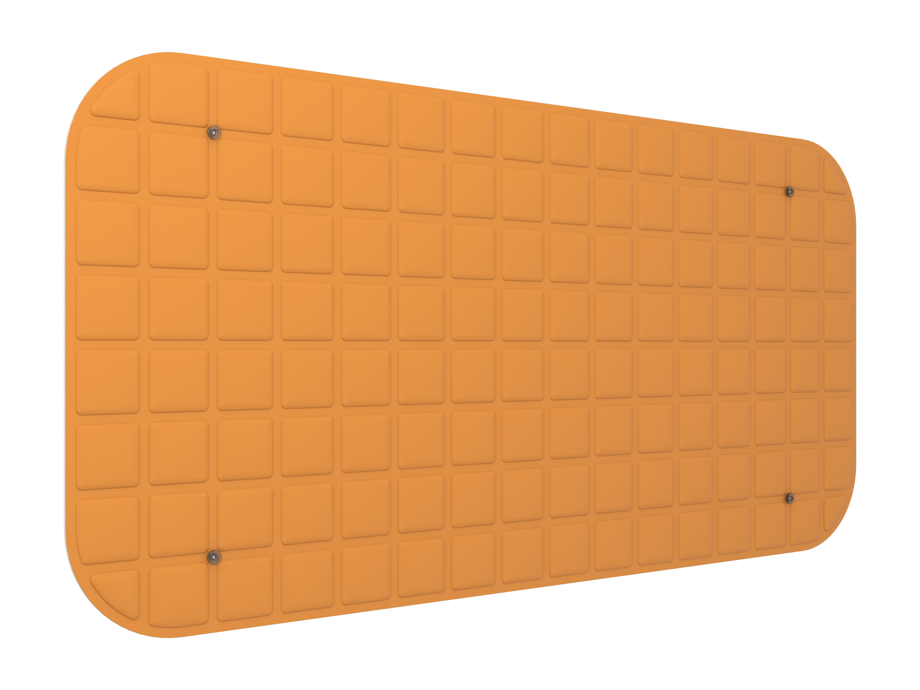 Vicoustic VicOffice Wall Sound Absorbing Acoustic Panel for Glass Doors in Pumpkin Orange