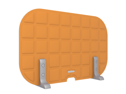 Vicoustic VicOffice Desk Lat Sound Absorbing Acoustic Divider in Pumpkin Orange