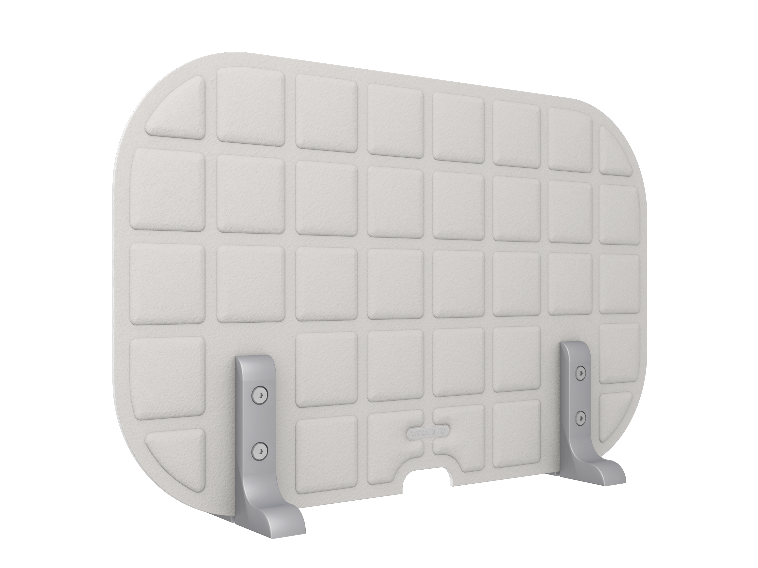 Vicoustic VicOffice Desk Lat Sound Absorbing Acoustic Divider in Light Grey