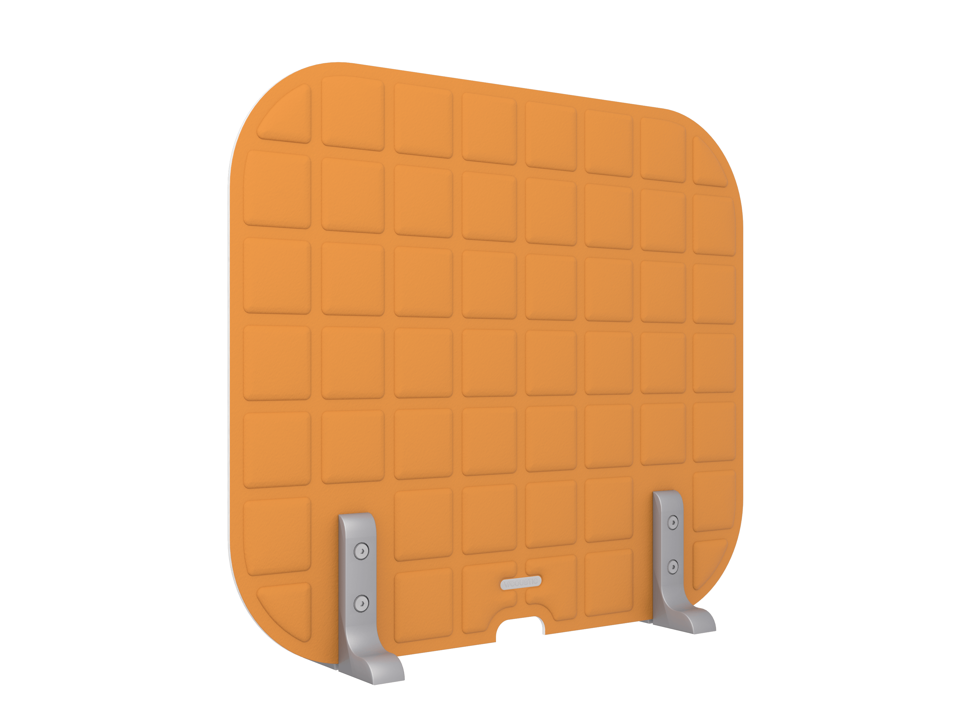 Vicoustic VicOffice Desk Lat Sound Absorbing Acoustic Divider in Pumpkin Orange