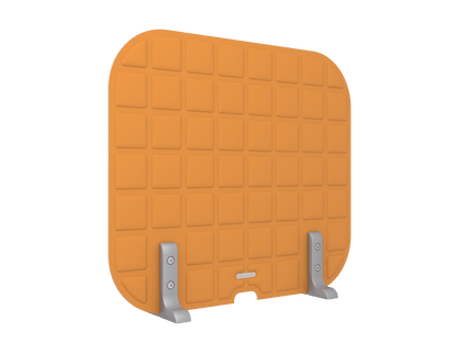 Vicoustic VicOffice Desk Lat Sound Absorbing Acoustic Divider in Pumpkin Orange