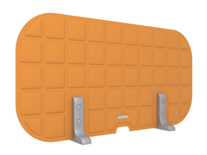 Vicoustic VicOffice Desk Lat Sound Absorbing Acoustic Divider in Pumpkin Orange