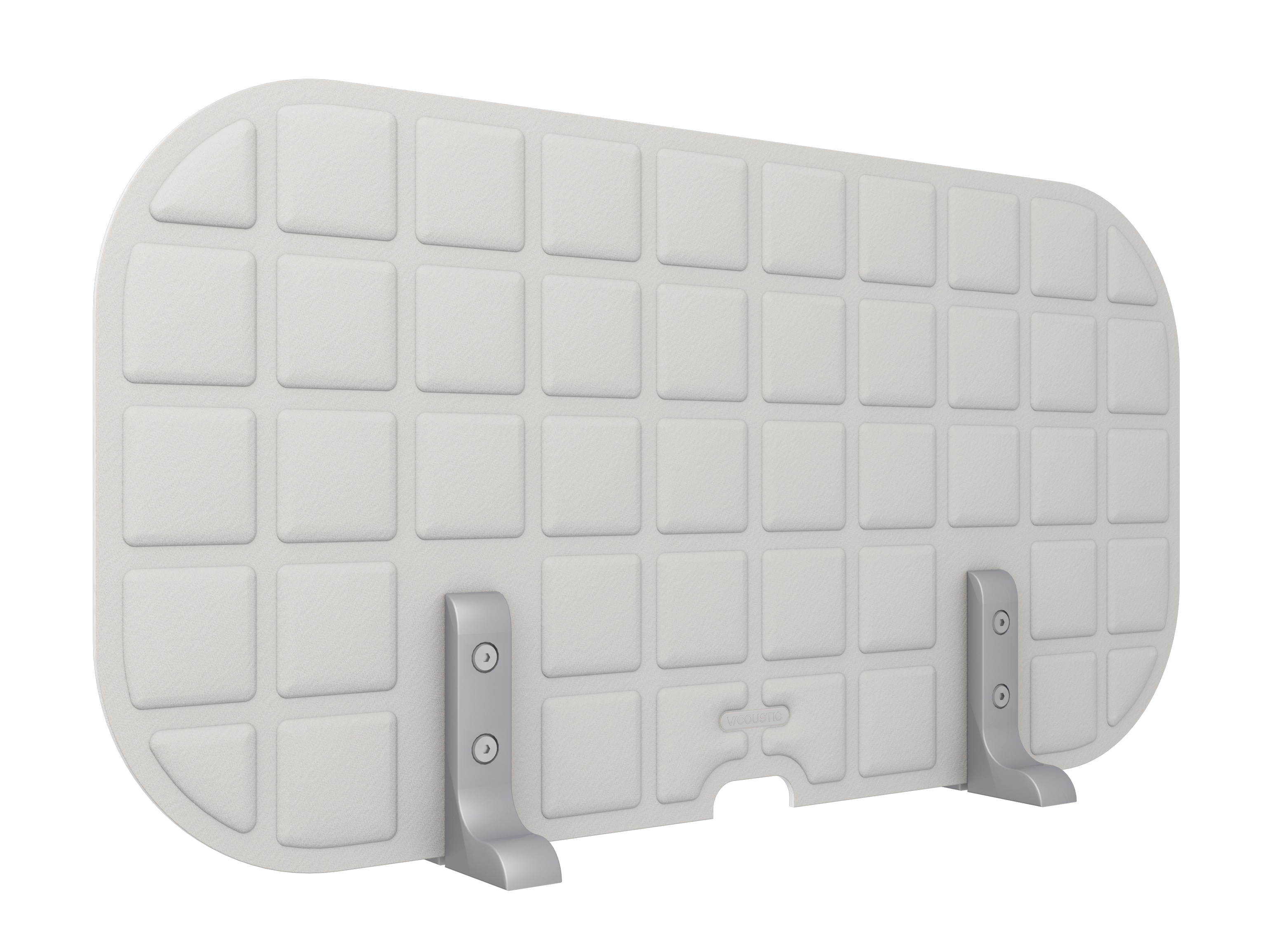 Vicoustic VicOffice Desk Lat Sound Absorbing Acoustic Divider in Light Grey