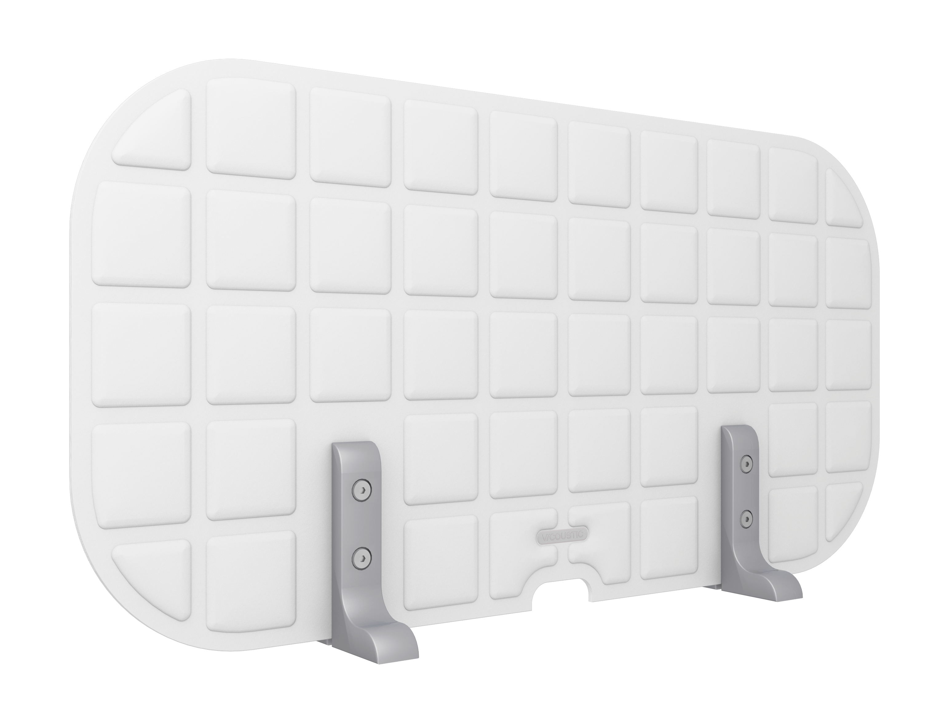 Vicoustic VicOffice Desk Lat Sound Absorbing Acoustic Divider in Natural White