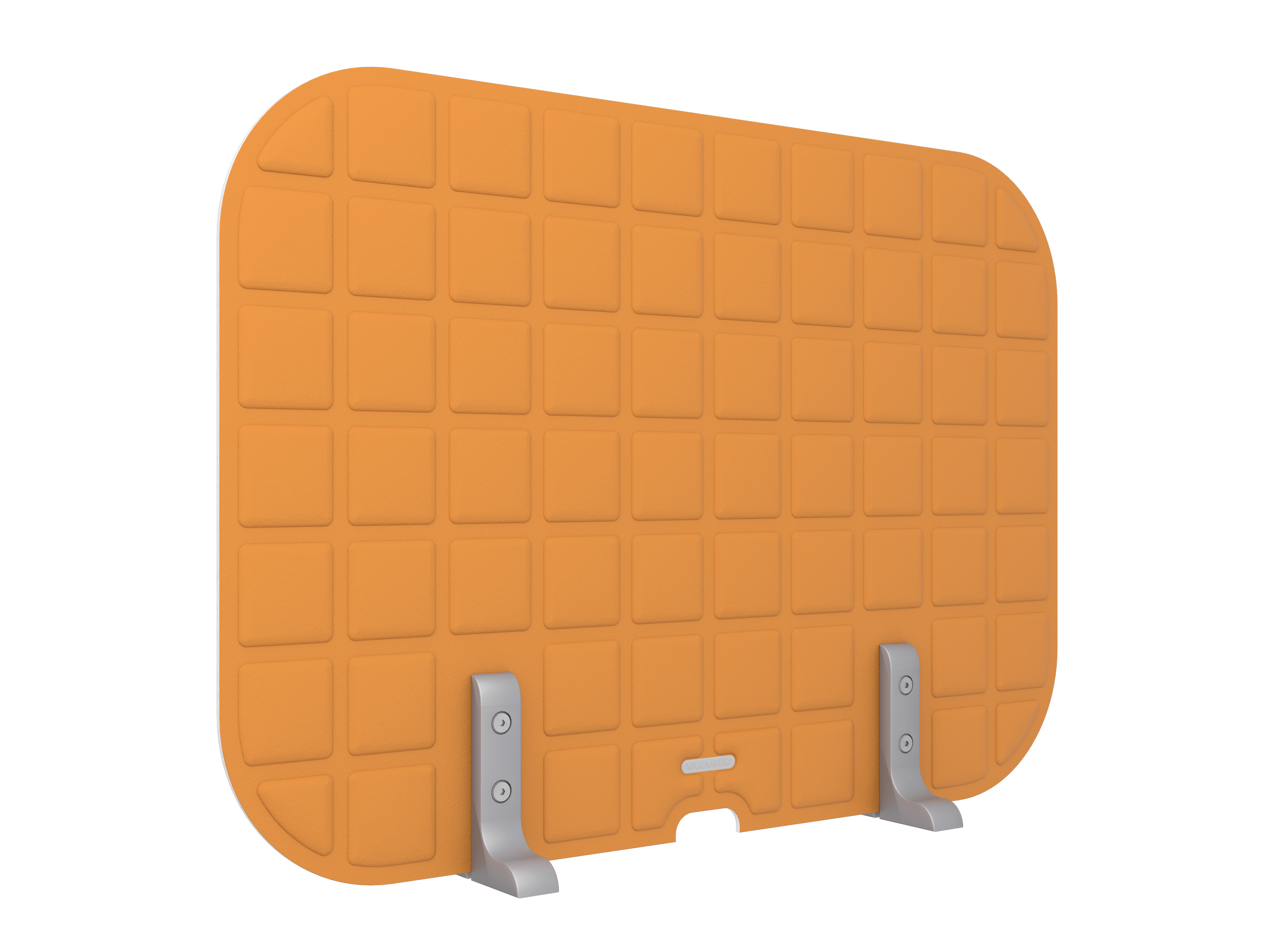 Vicoustic VicOffice Desk Lat Sound Absorbing Acoustic Divider in Pumpkin Orange
