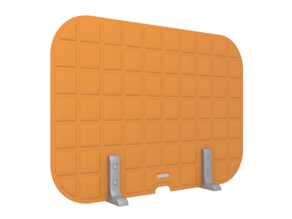 Vicoustic VicOffice Desk Lat Sound Absorbing Acoustic Divider in Pumpkin Orange