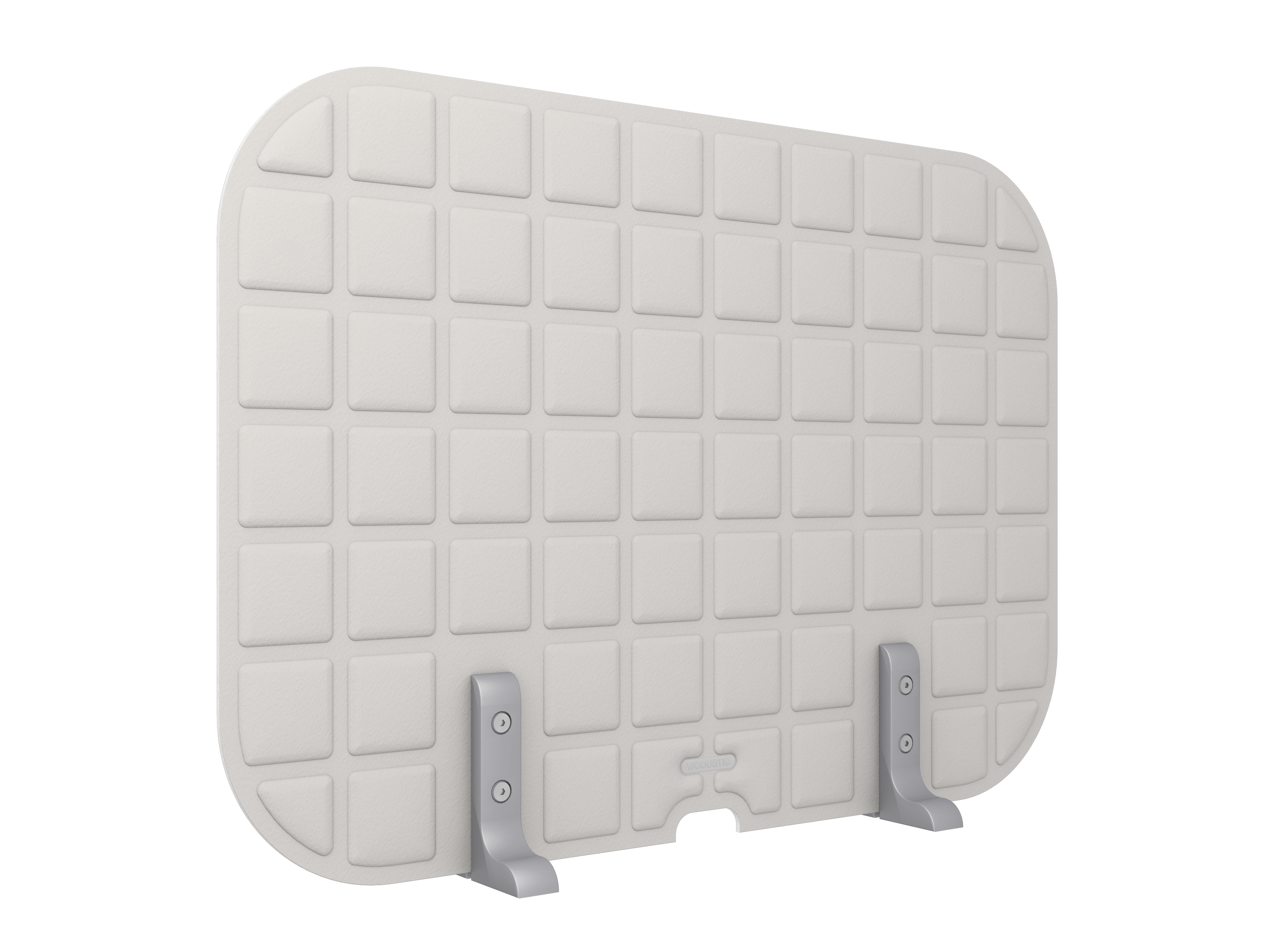 Vicoustic VicOffice Desk Lat Sound Absorbing Acoustic Divider in Light Grey