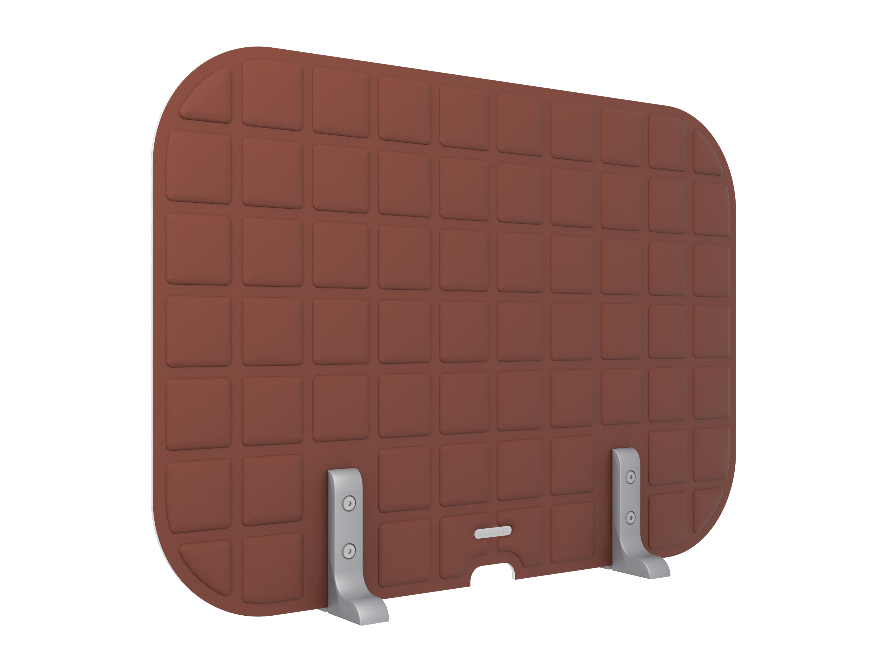 Vicoustic VicOffice Desk Lat Sound Absorbing Acoustic Divider in Brown