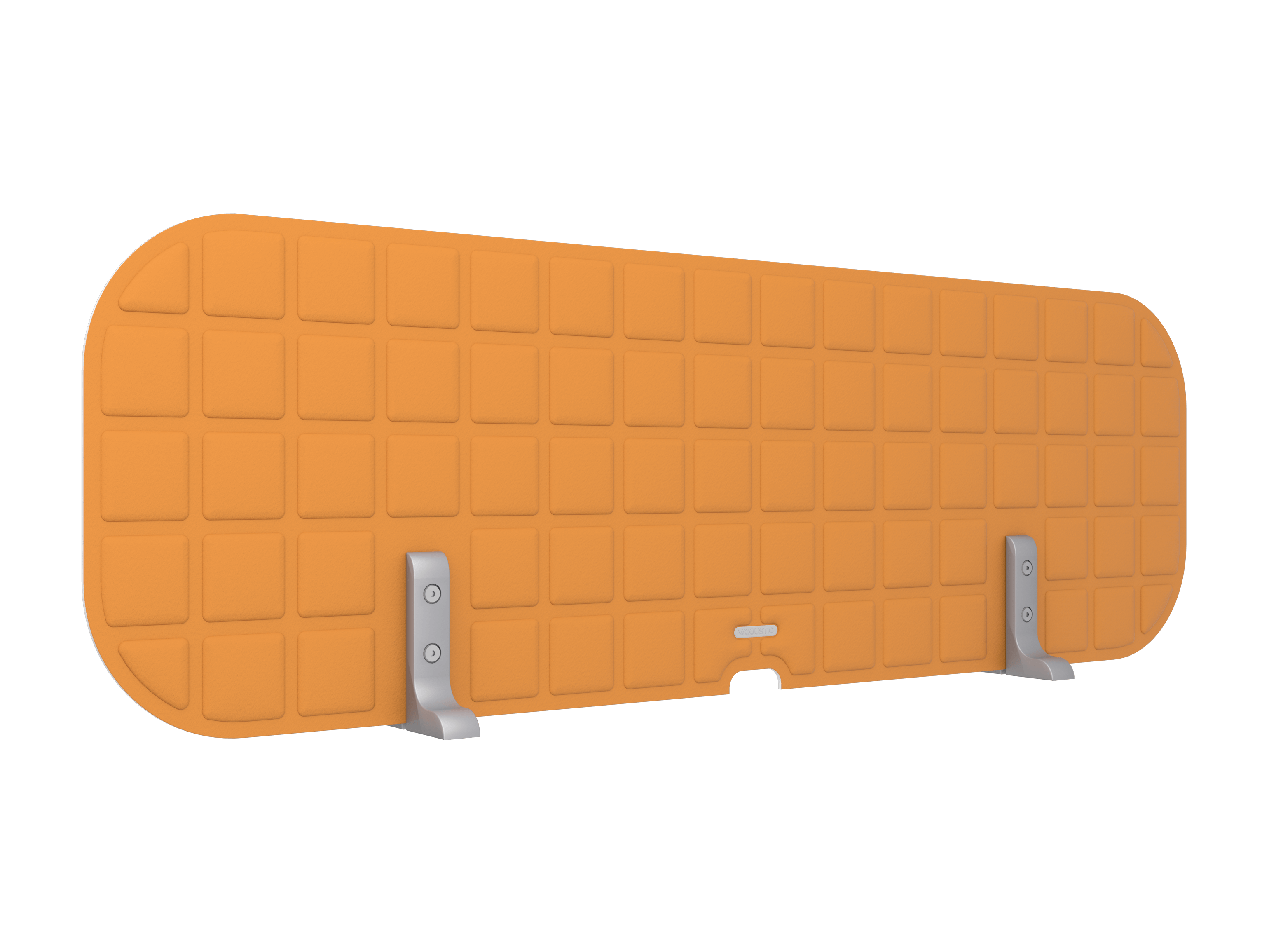 Vicoustic VicOffice Desk Top Sound Absorbing Acoustic Divider in Pumpkin Orange