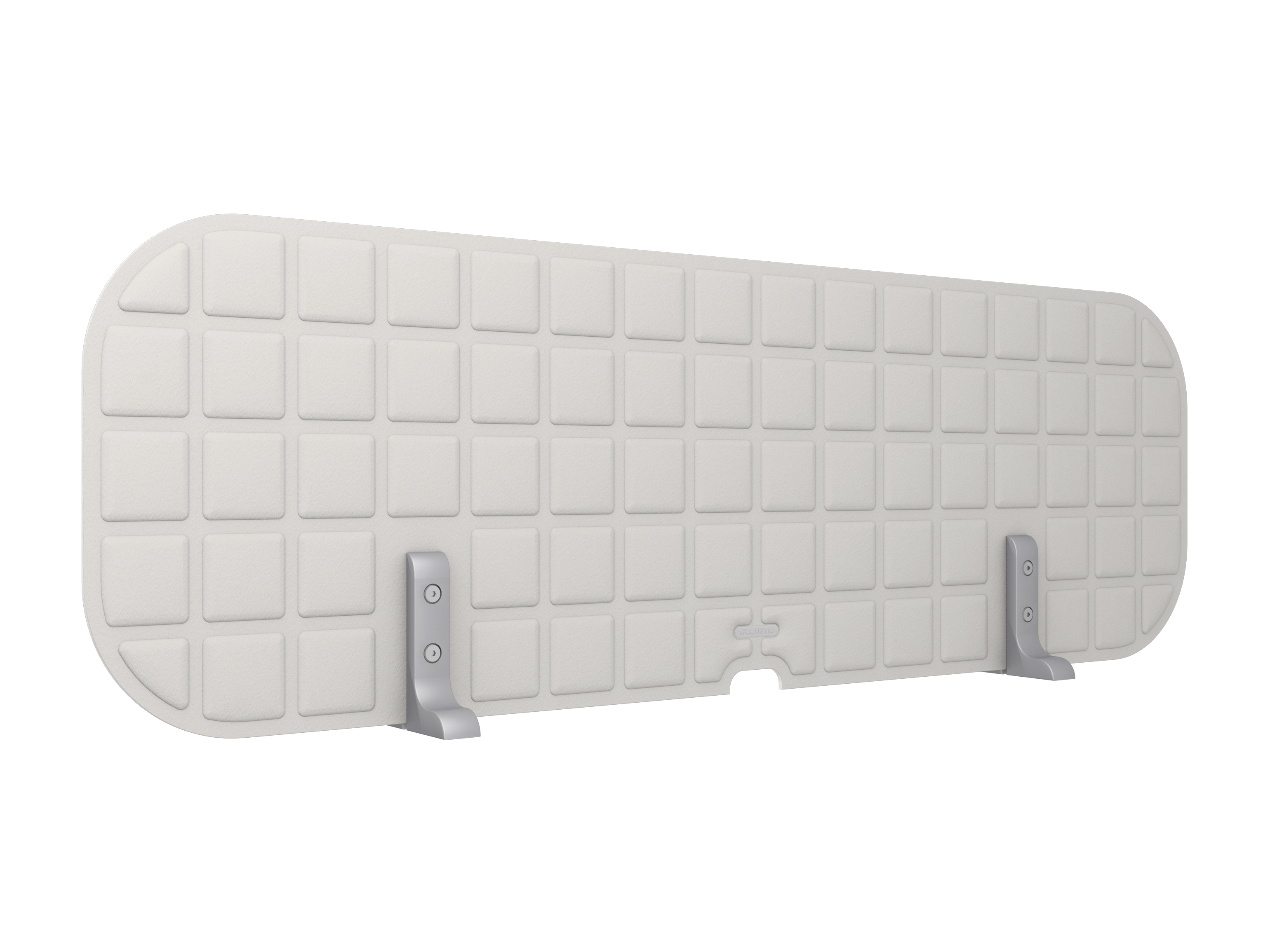 Vicoustic VicOffice Desk Top Sound Absorbing Acoustic Divider in Light Grey