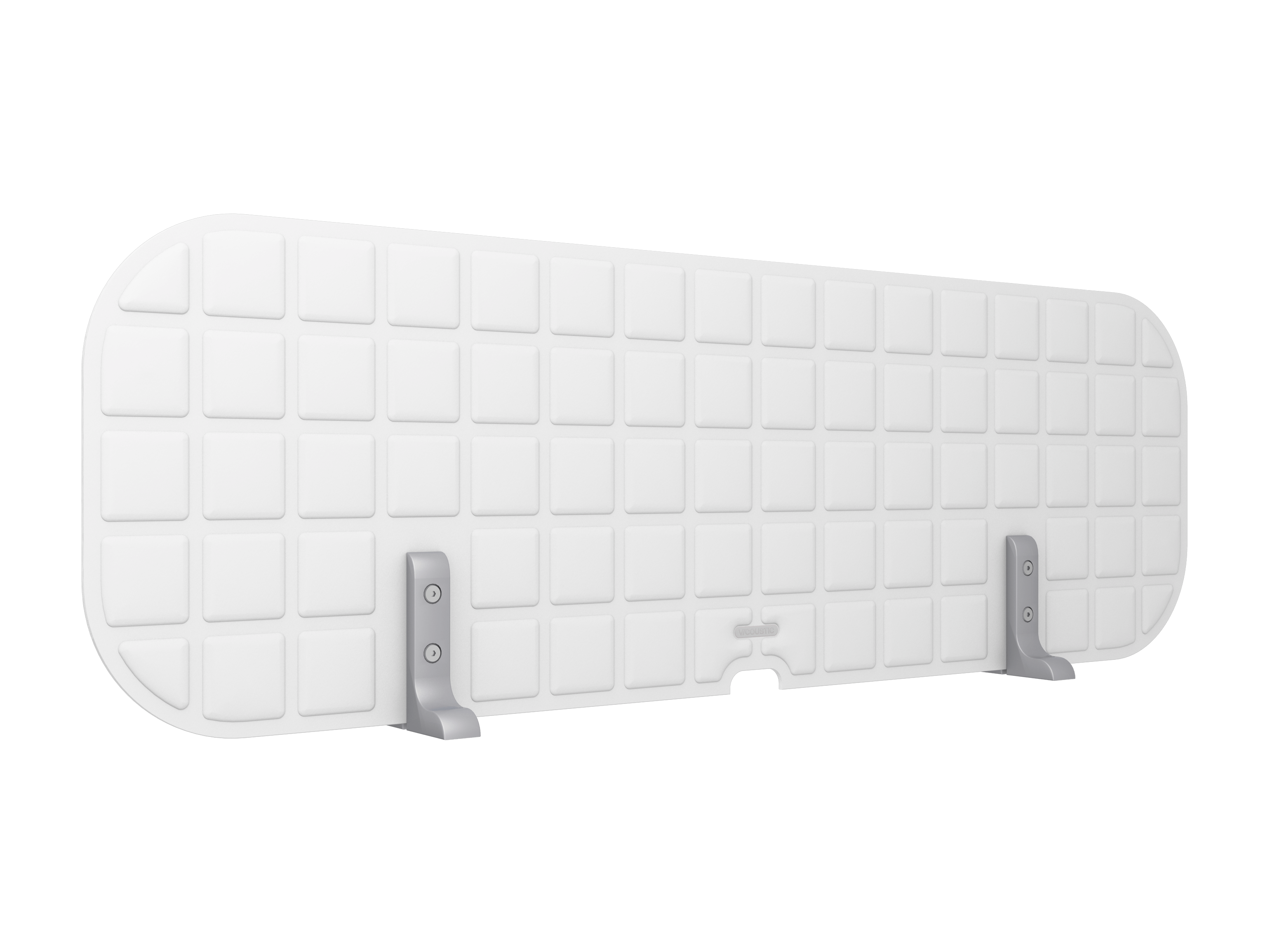 Vicoustic VicOffice Desk Top Sound Absorbing Acoustic Divider in Natural White