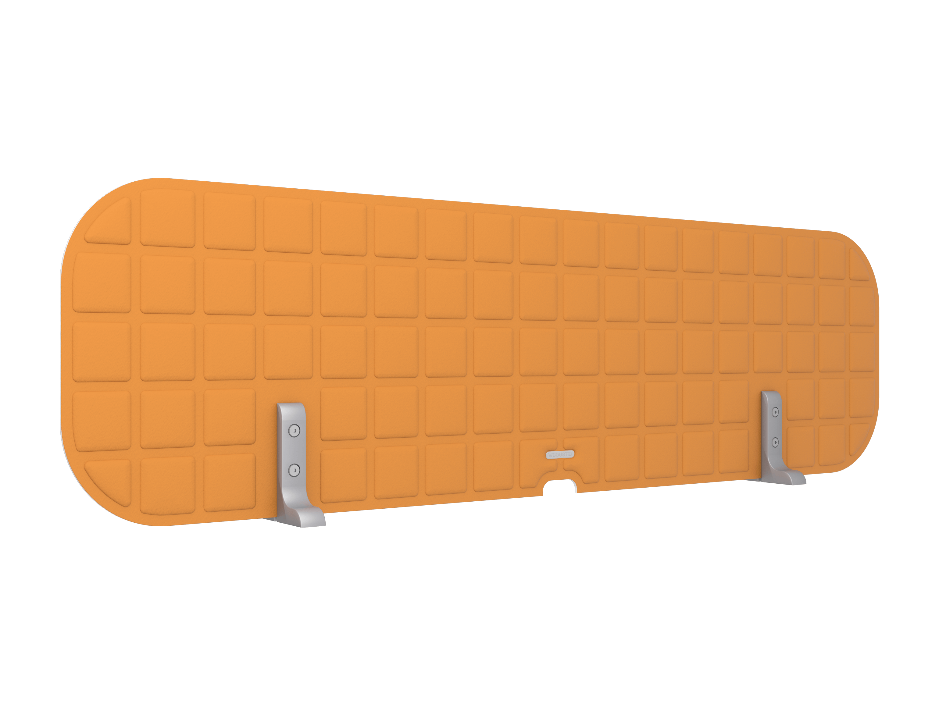 Vicoustic VicOffice Desk Top Sound Absorbing Acoustic Divider in Pumpkin Orange