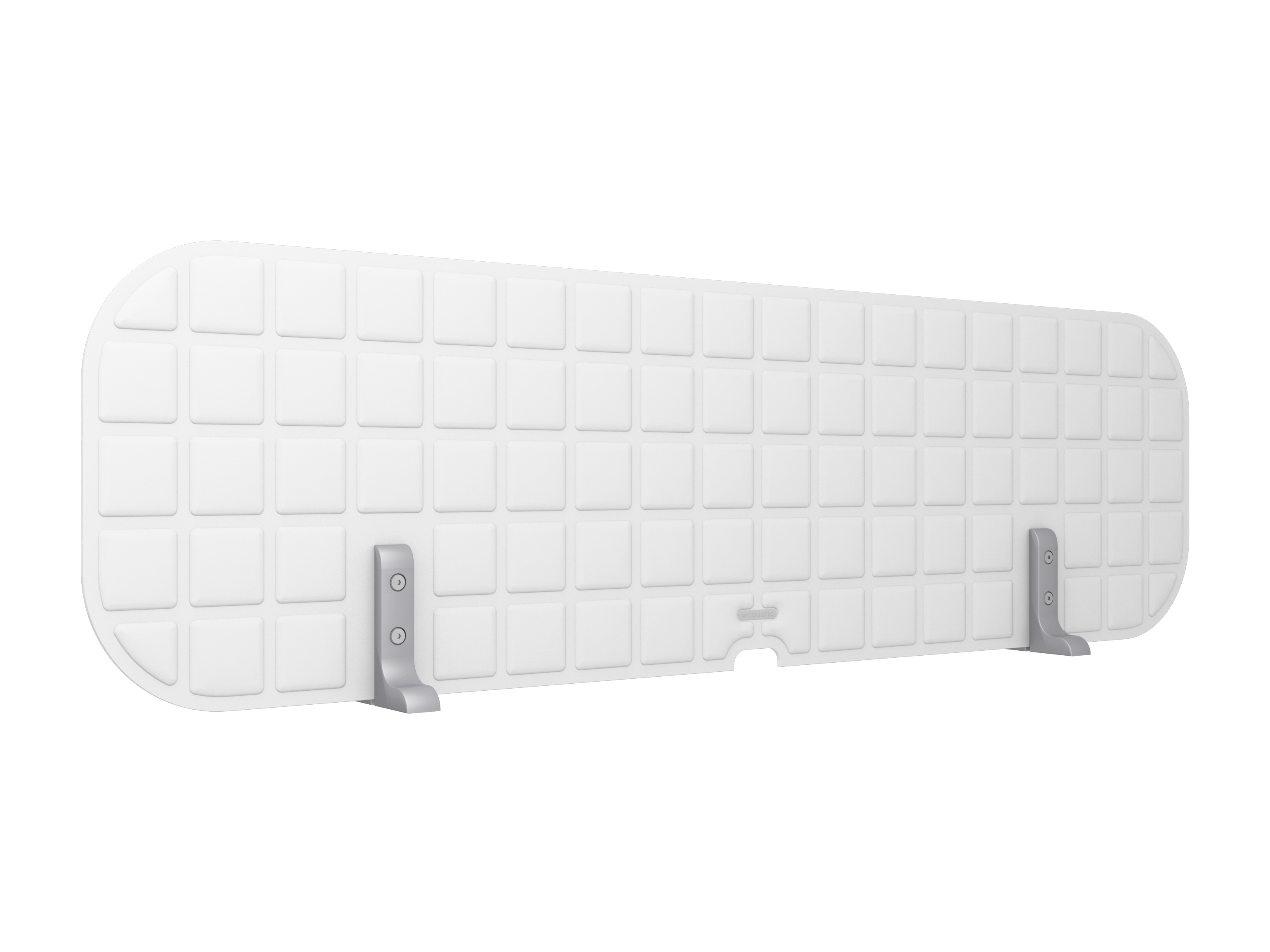 Vicoustic VicOffice Desk Top Sound Absorbing Acoustic Divider in Natural White