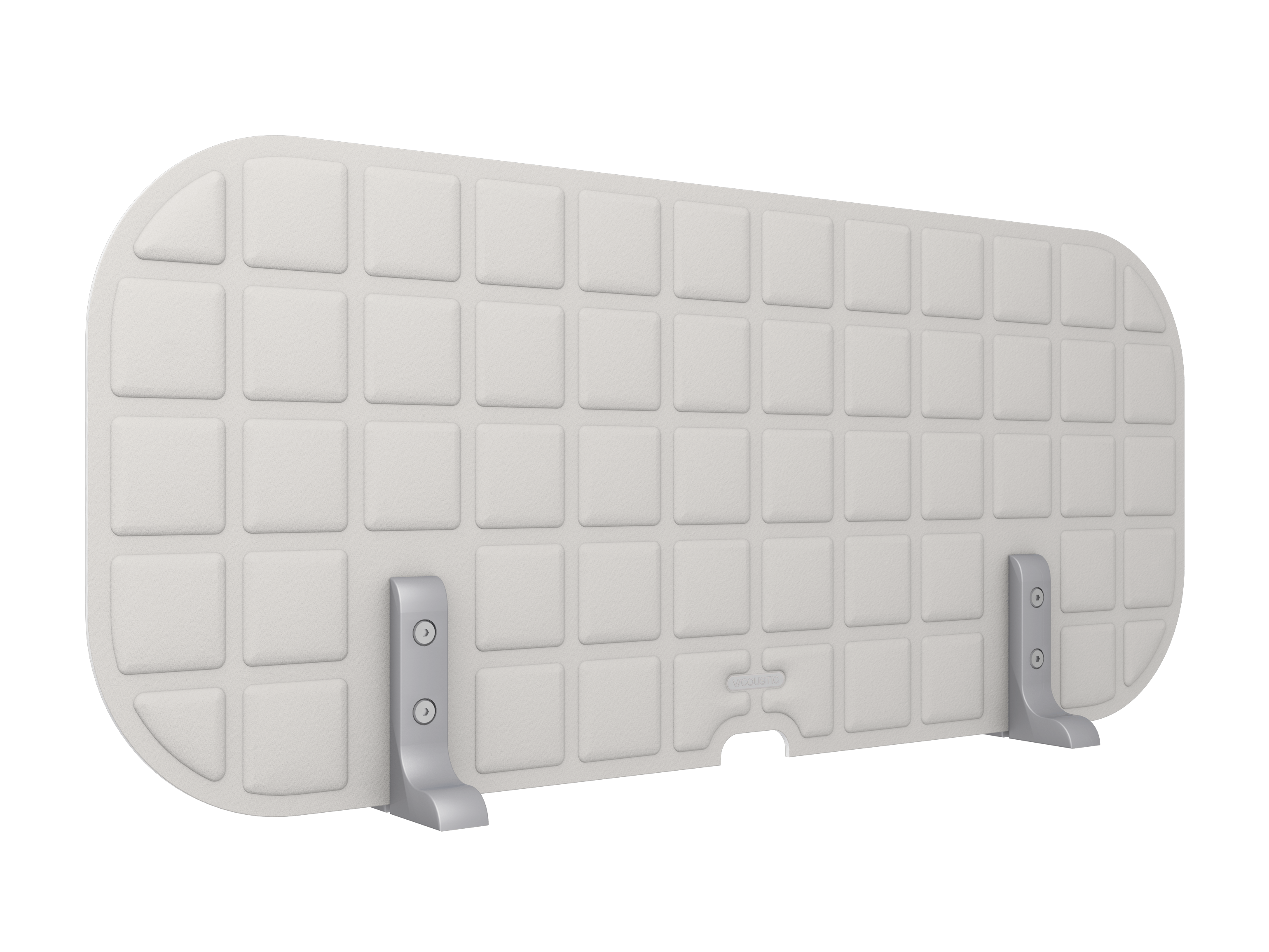 Vicoustic VicOffice Desk Top Sound Absorbing Acoustic Divider in Light Grey