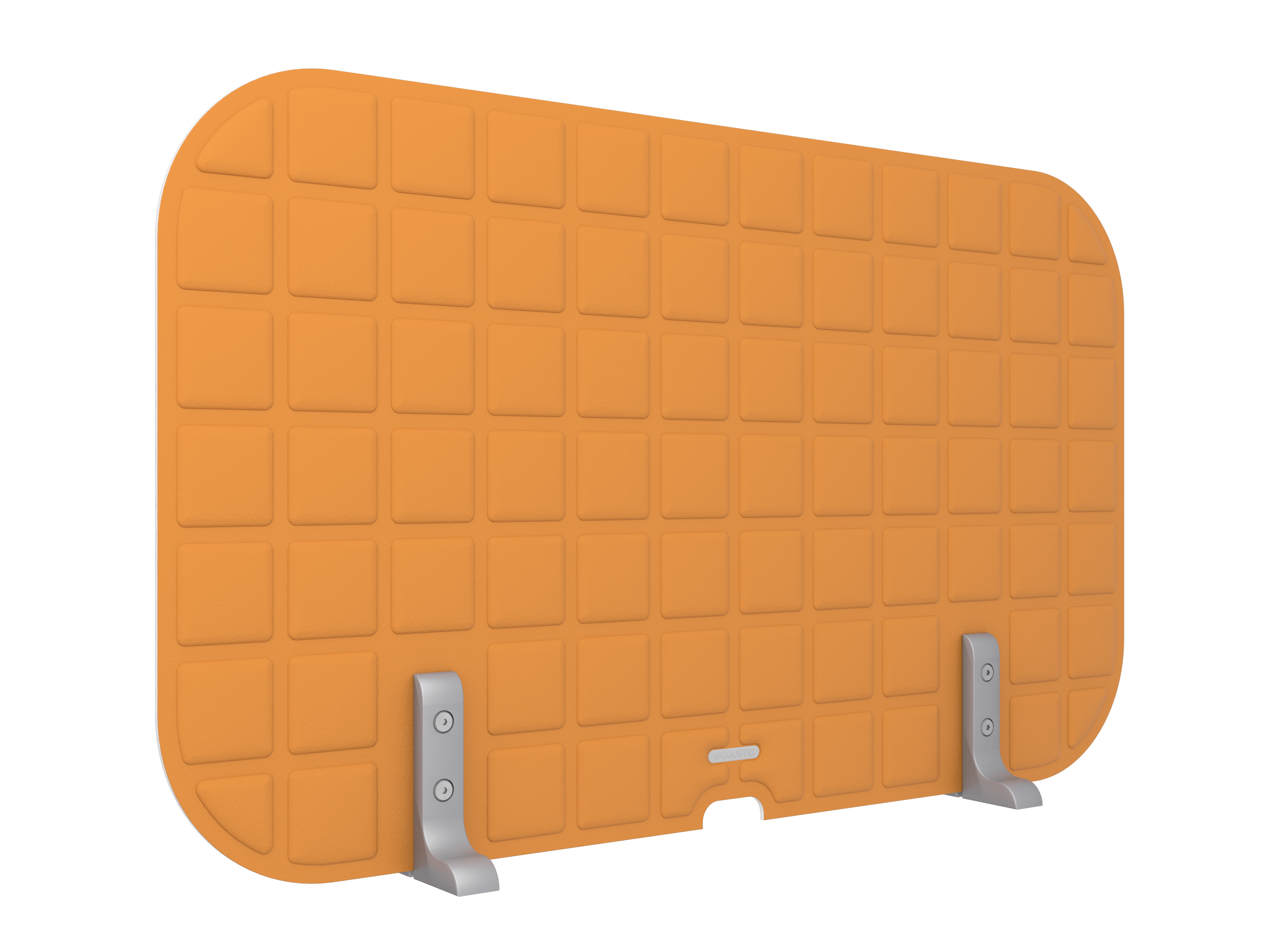 Vicoustic VicOffice Desk Top Sound Absorbing Acoustic Divider in Pumpkin Orange