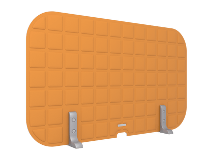 Vicoustic VicOffice Desk Top Sound Absorbing Acoustic Divider in Pumpkin Orange